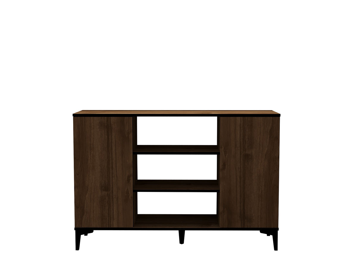 Set mobilă pentru sufragerie Goral, Nuc - Negru, 180x40x45 cm