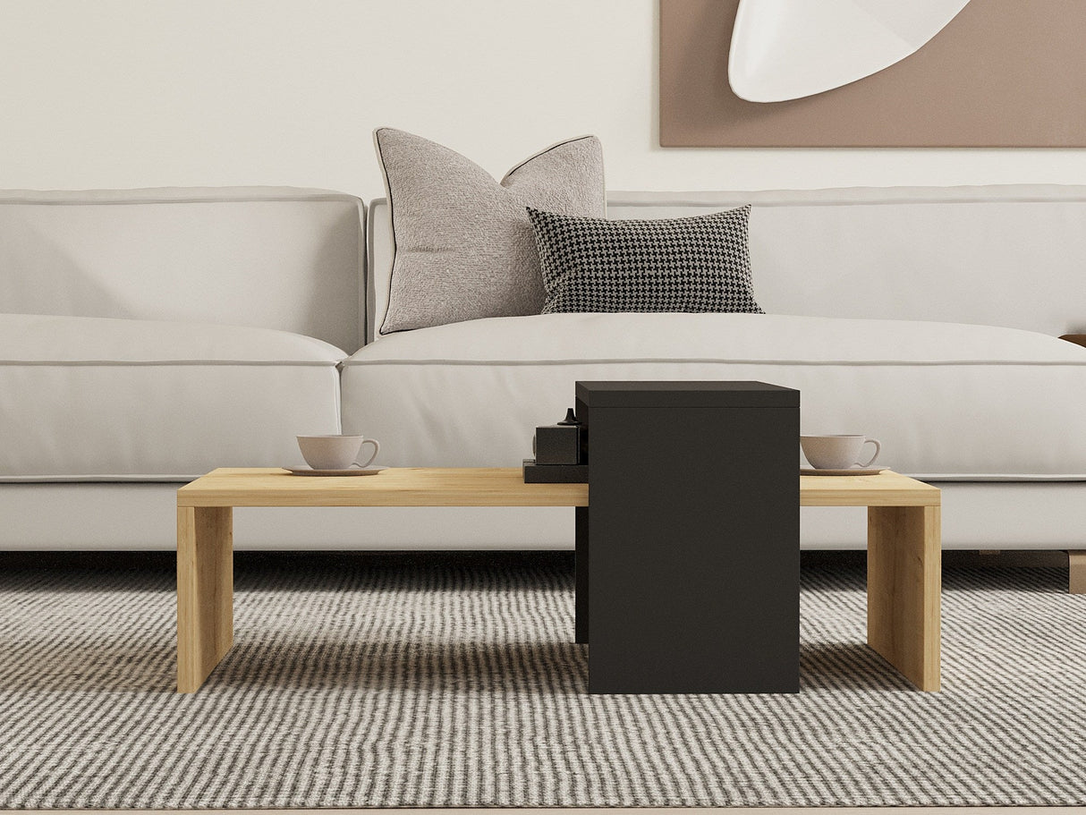 Măsuță de cafea Glow, Diverse culori, 80x50x32 cm - Sapphire - Antracit | SKU: 835PUQ2818 | Măsuță de cafea Glow, 80x50x32 cm, varianta Sapphire - Antracit, produs pentru amenajarea locuinței, disponibil online în România la CasaMob