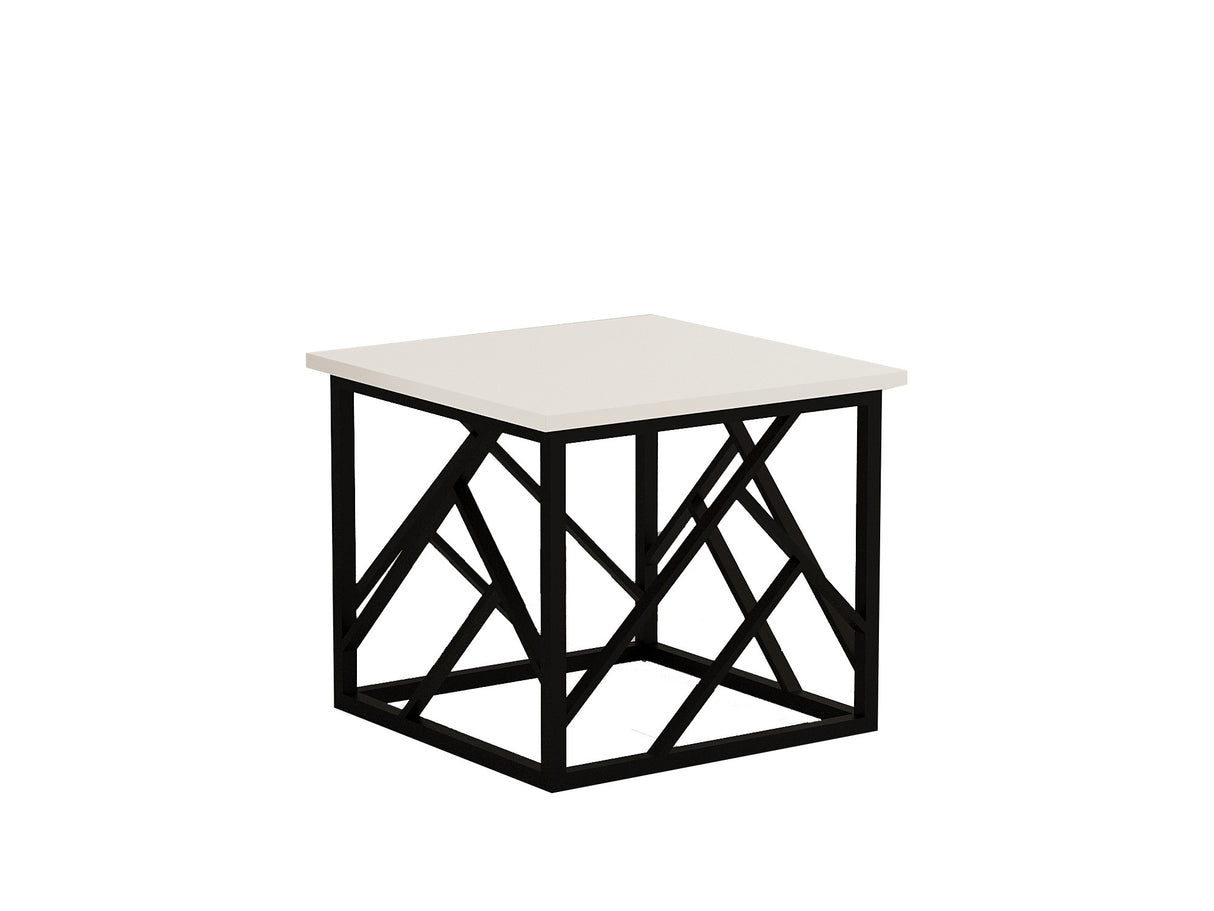 Măsuță de cafea Woda, Diverse culori, 54x54x42 cm - Alb - Metal | SKU: 835PUQ2822 | Măsuță de cafea Woda, 54x54x42 cm, varianta Alb - Metal, produs pentru amenajarea locuinței, disponibil online în România la CasaMob
