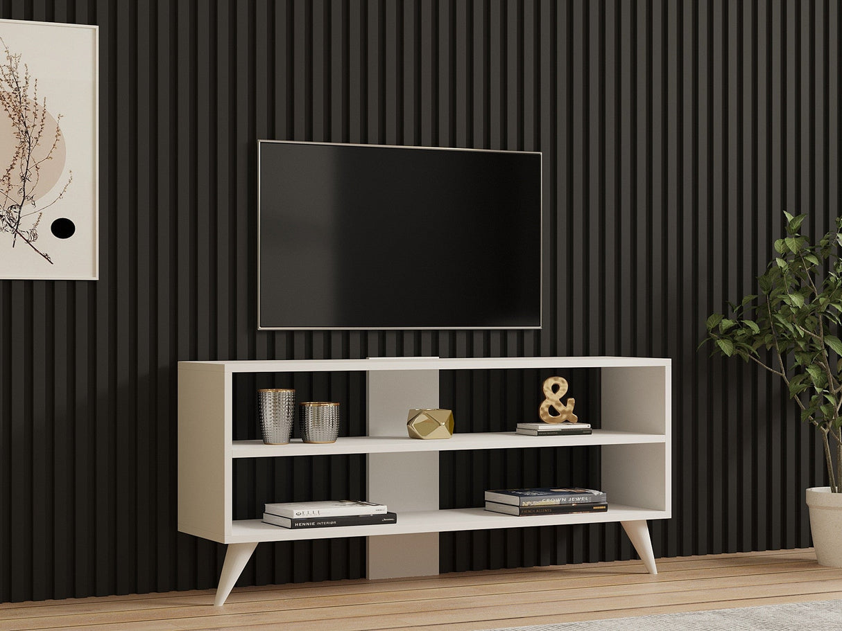Comodă TV One, Diverse culori, 120x30x50 cm - Alb | SKU: 835PUQ3018 | Comodă TV One, 120x30x50 cm, varianta Alb, produs pentru amenajarea locuinței, disponibil online în România la CasaMob