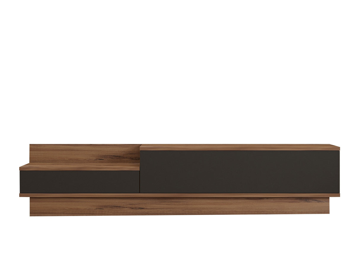 Comodă TV Asır, Pin atlantic - Antracit, 160x35x35 cm