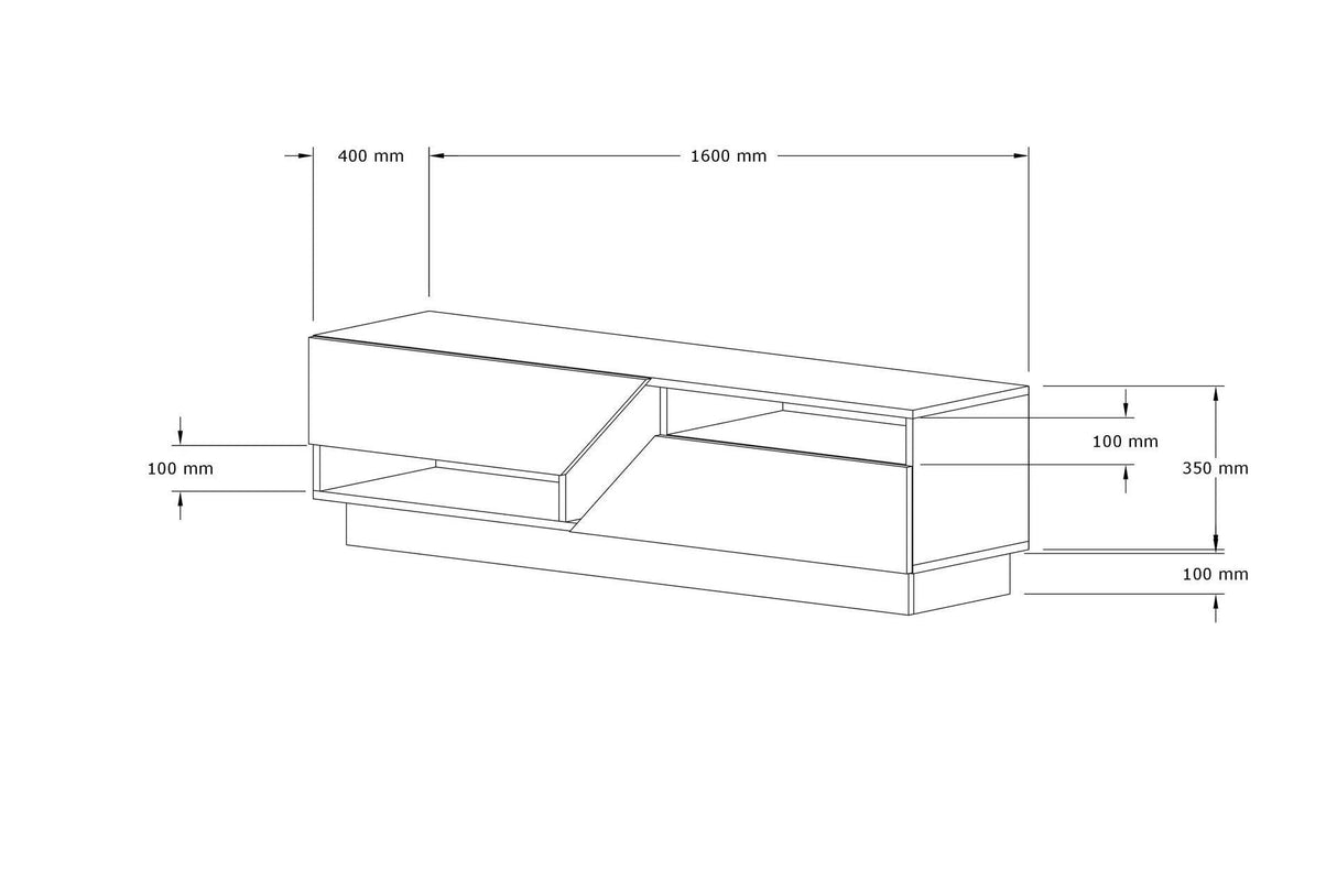 Comodă TV Koza, Diverse culori, 160x40x45 cm - Nuc - Alb | SKU: 835PUQ3058 | Comodă TV Koza, 160x40x45 cm, varianta Nuc - Alb, produs pentru amenajarea locuinței, disponibil online în România la CasaMob