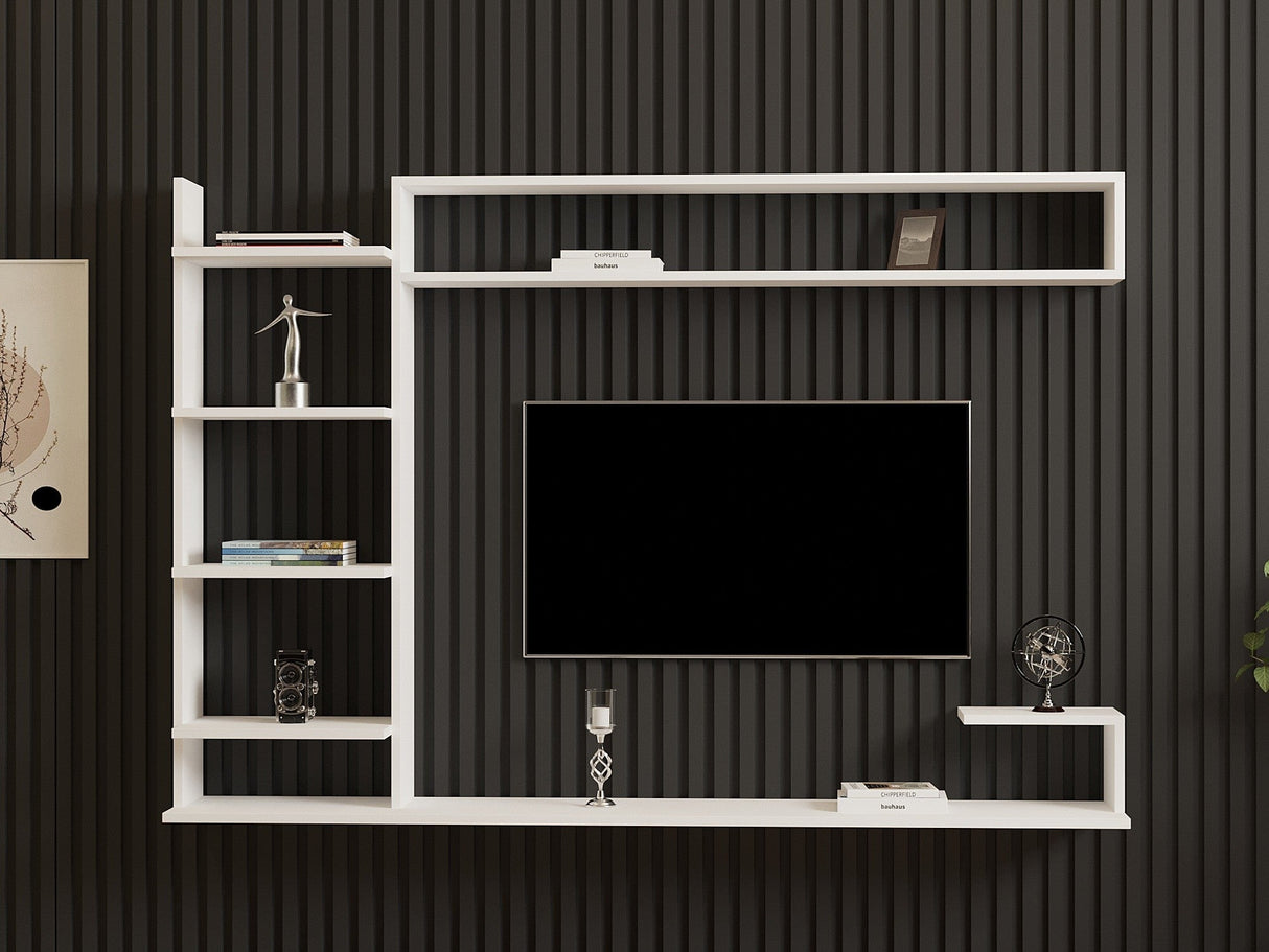Comodă TV Noble, Diverse culori, 180x30x122 cm - Alb | SKU: 835PUQ3062 | Comodă TV Noble, 180x30x122 cm, varianta Alb, produs pentru amenajarea locuinței, disponibil online în România la CasaMob