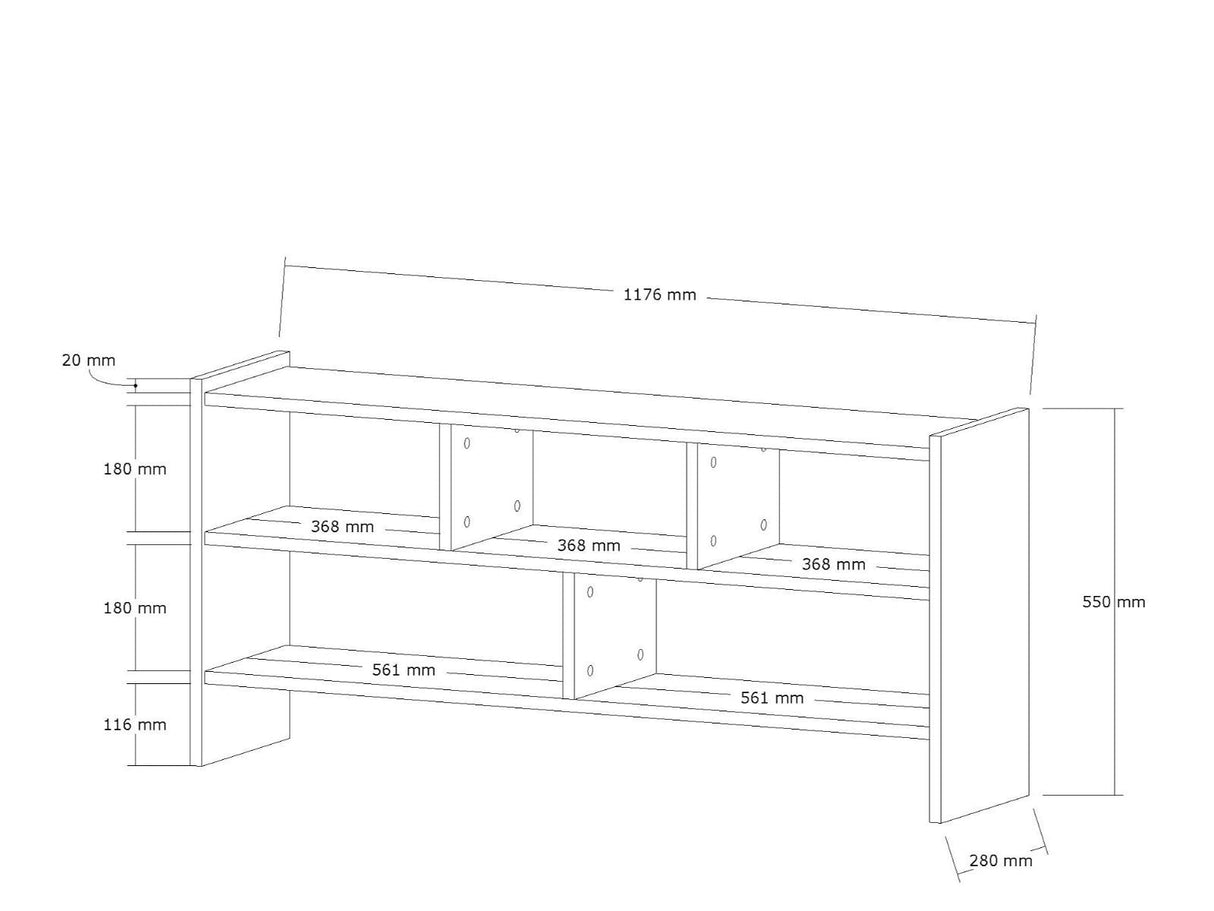 Comodă TV Pera, Diverse culori, 118x28x55 cm - Nuc | SKU: 835PUQ3065 | Comodă TV Pera, 118x28x55 cm, varianta Nuc, produs pentru amenajarea locuinței, disponibil online în România la CasaMob