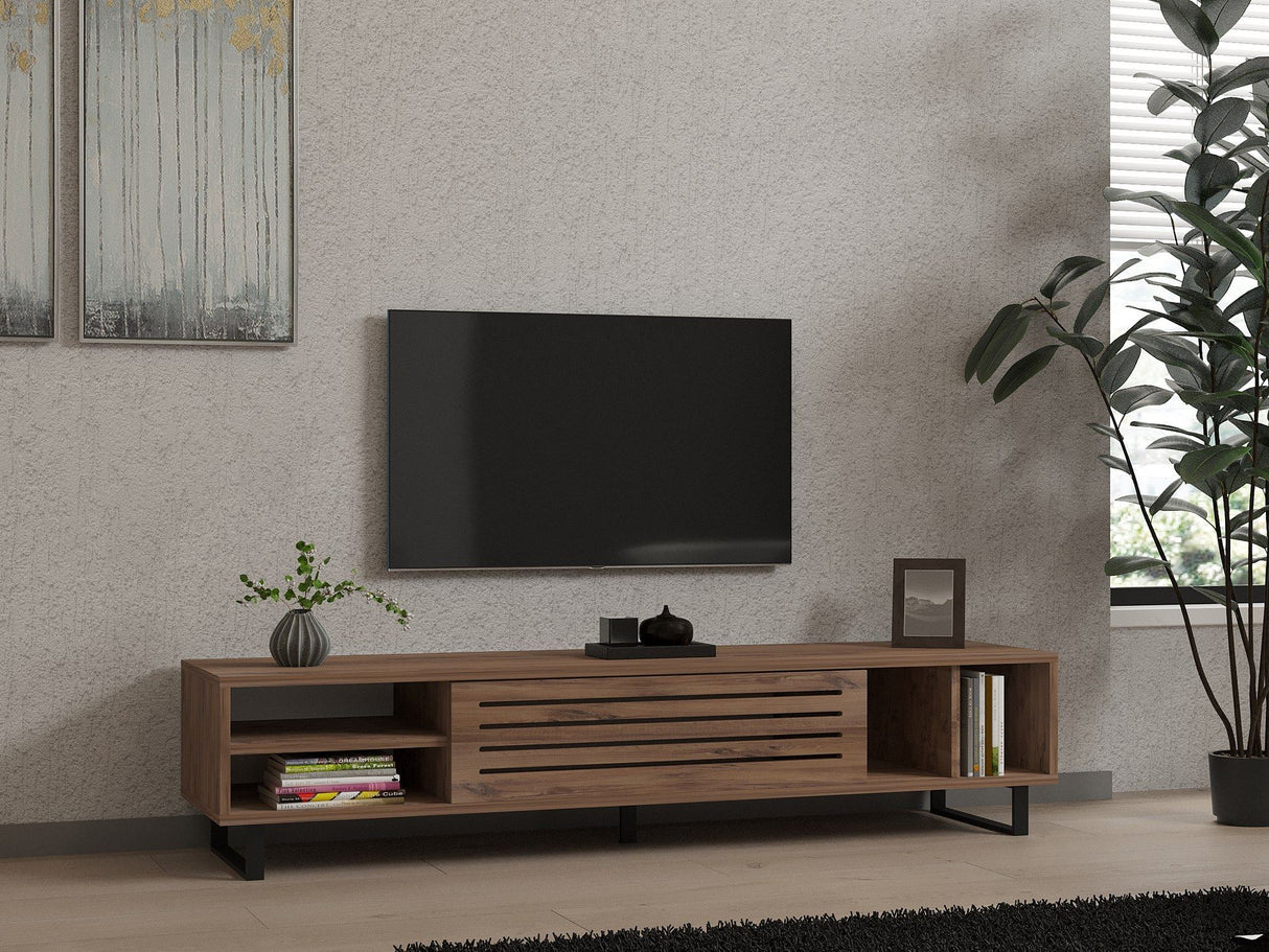 Comodă TV Safir, Diverse culori, 160x40x35 cm - Pin atlantic | SKU: 835PUQ3077 | Comodă TV Safir, 160x40x35 cm, varianta Pin atlantic, produs pentru amenajarea locuinței, disponibil online în România la CasaMob
