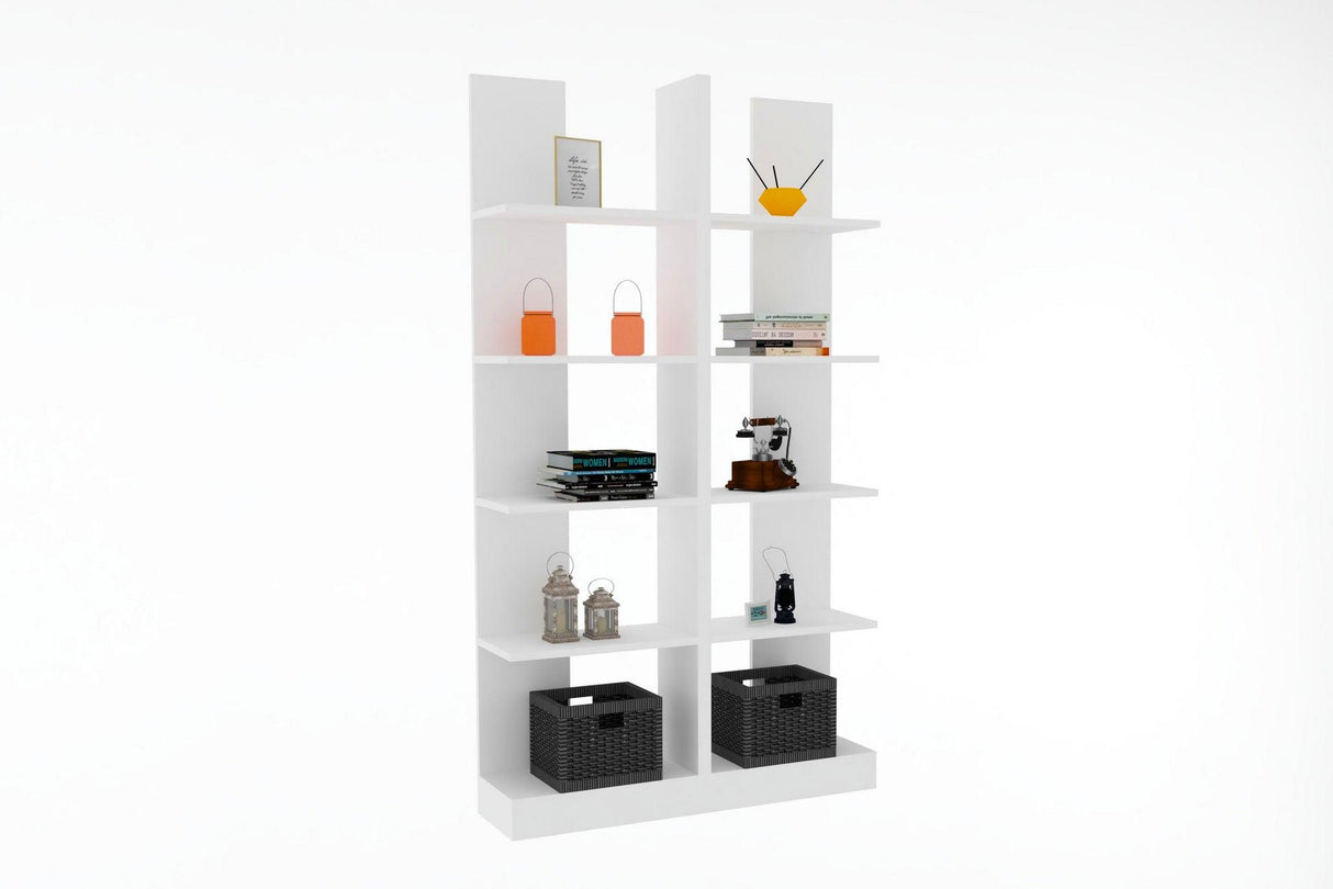 Bibliotecă İkiz, Diverse culori, Diverse dimensiuni - Alb - 100x26x180 cm | SKU: 835PUQ3639 | Bibliotecă İkiz, varianta Alb - 100x26x180 cm, produs pentru amenajarea locuinței, disponibil online în România la CasaMob