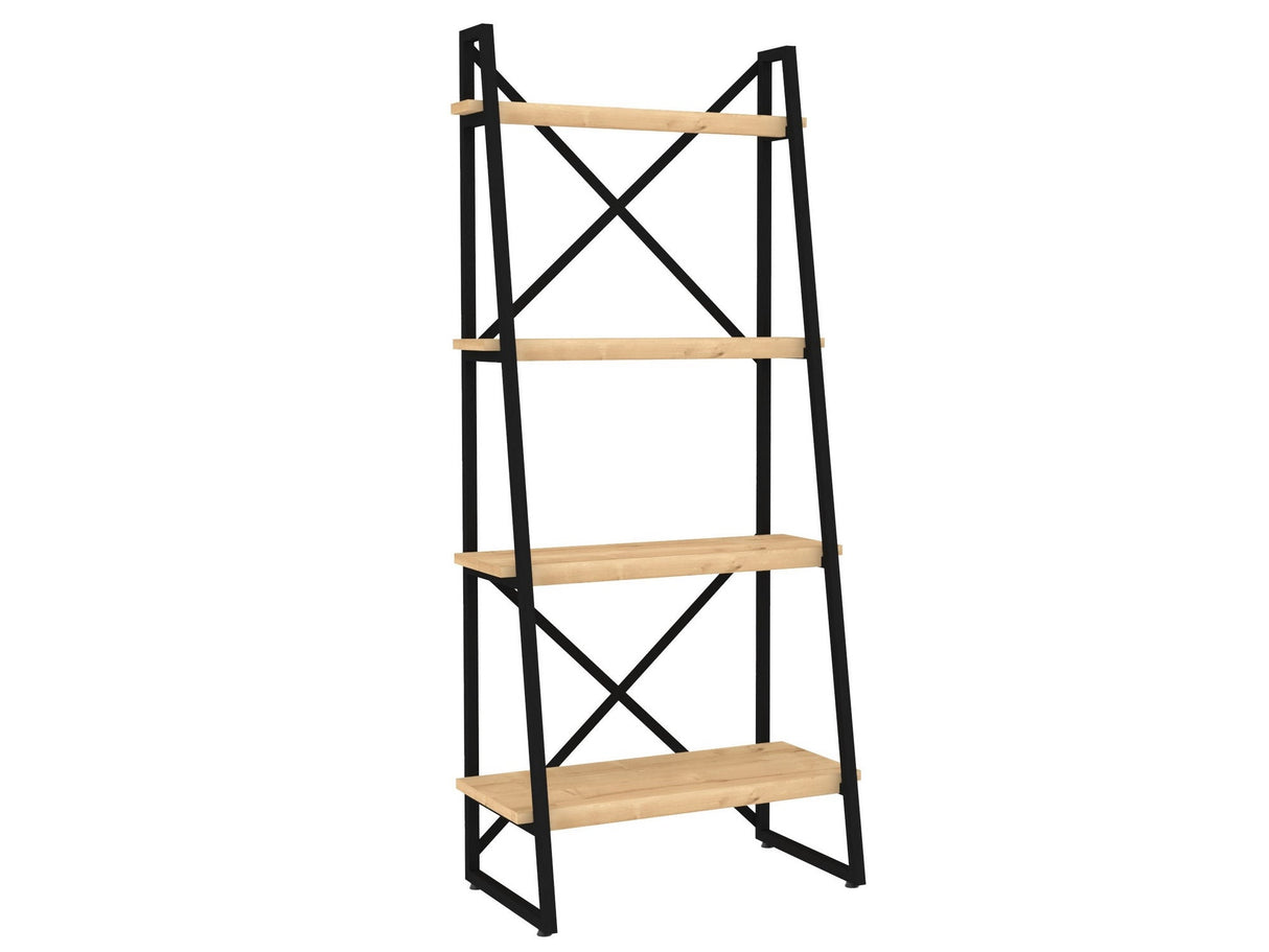 Bibliotecă Alaro, Diverse culori, Diverse dimensiuni - Sapphire - Negru - 66x32x150 cm | SKU: 835PUQ3666 | Bibliotecă Alaro, varianta Sapphire - Negru - 66x32x150 cm, produs pentru amenajarea locuinței, disponibil online în România la CasaMob