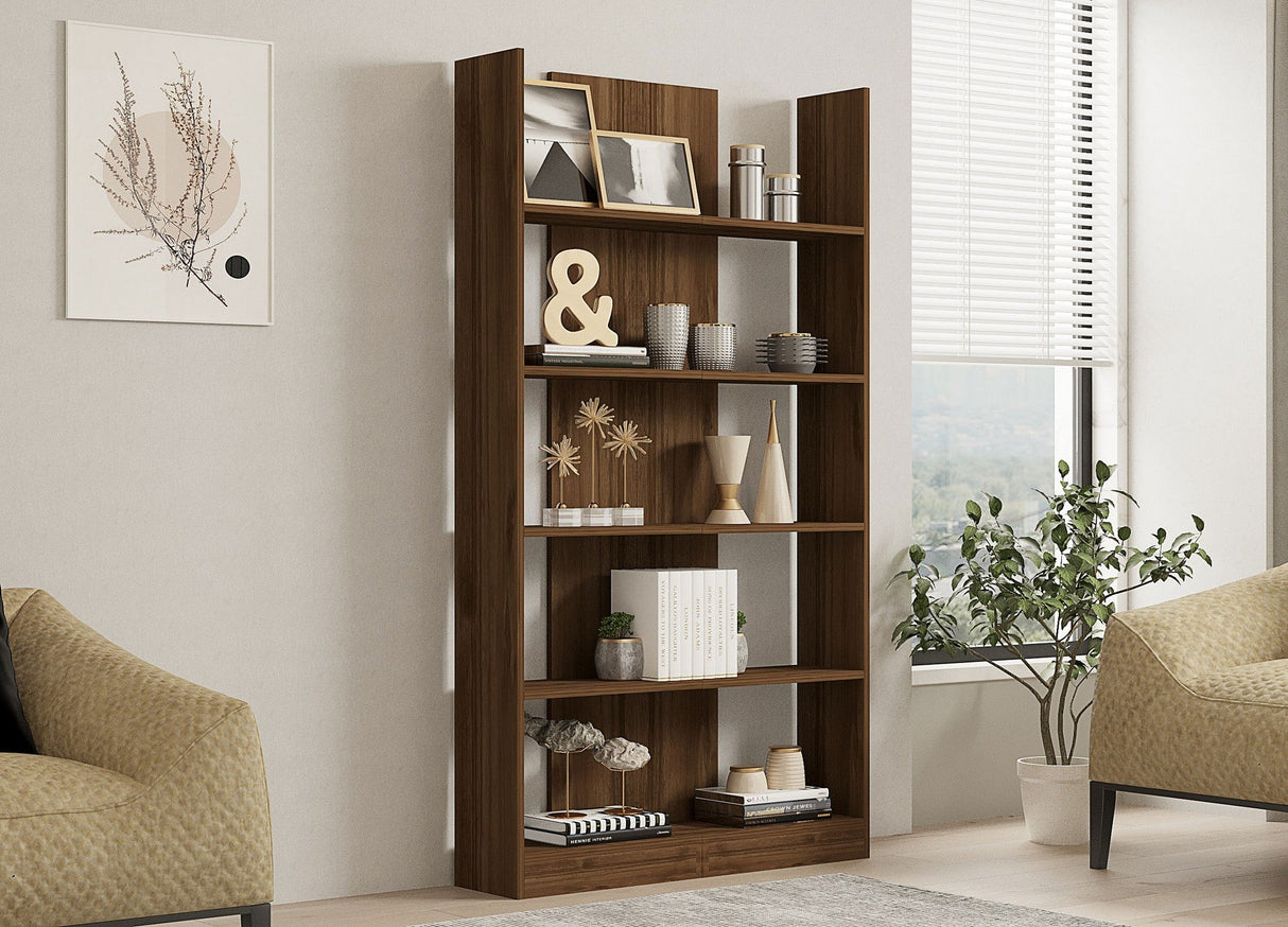 Bibliotecă İkiz, Diverse culori, Diverse dimensiuni - Nuc - 100x26x187 cm | SKU: 835PUQ3655 | Bibliotecă İkiz, varianta Nuc - 100x26x187 cm, produs pentru amenajarea locuinței, disponibil online în România la CasaMob
