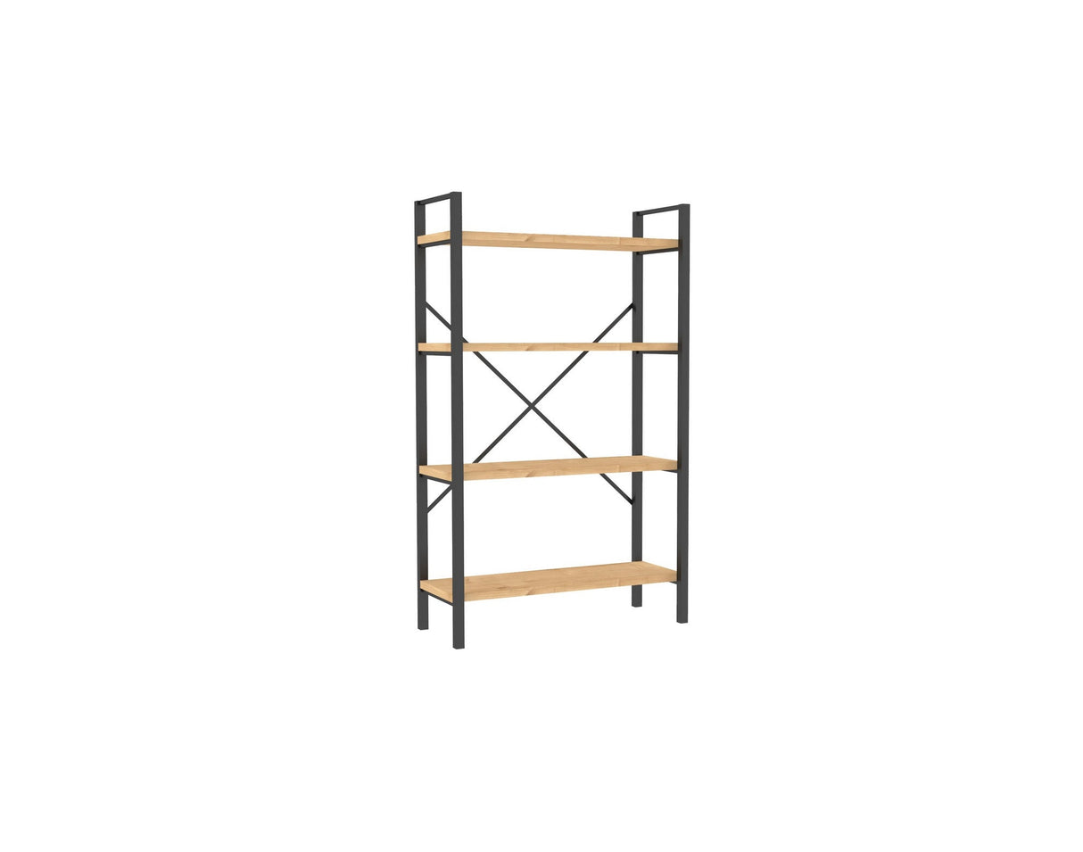 Bibliotecă Mina, Diverse culori, 60x24x100 cm - Sapphire - Negru | SKU: 835PUQ3684 | Bibliotecă Mina, 60x24x100 cm, varianta Sapphire - Negru, produs pentru amenajarea locuinței, disponibil online în România la CasaMob