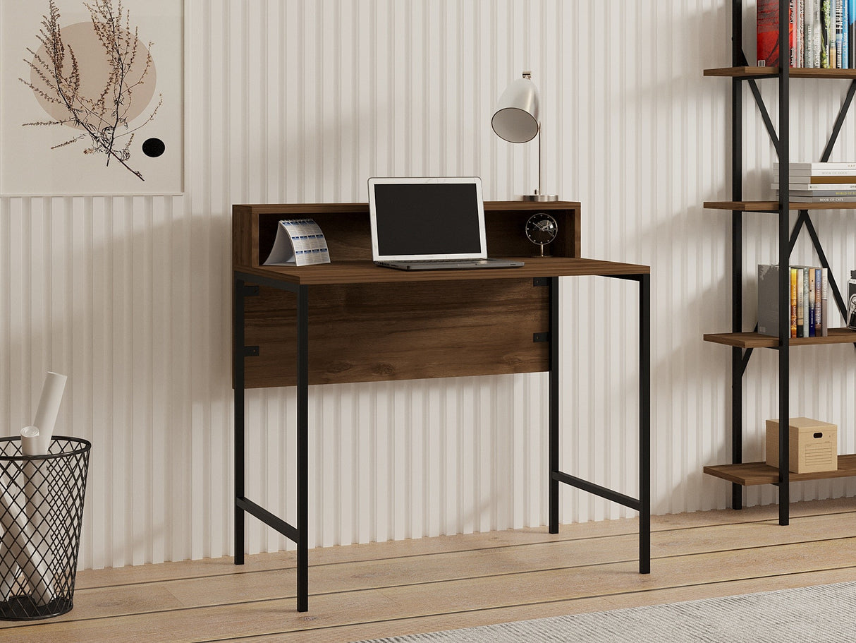 Birou Uso, Diverse culori, 90x50x75 cm - Nuc - Negru | SKU: 835PUQ3802 | Birou Uso, 90x50x75 cm, varianta Nuc - Negru, produs pentru amenajarea locuinței, disponibil online în România la CasaMob