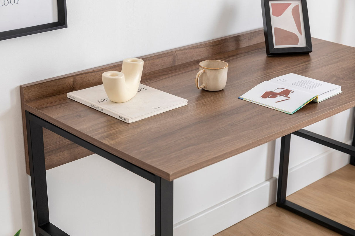 Birou Rana, Nuc - Negru, 112x60x79 cm