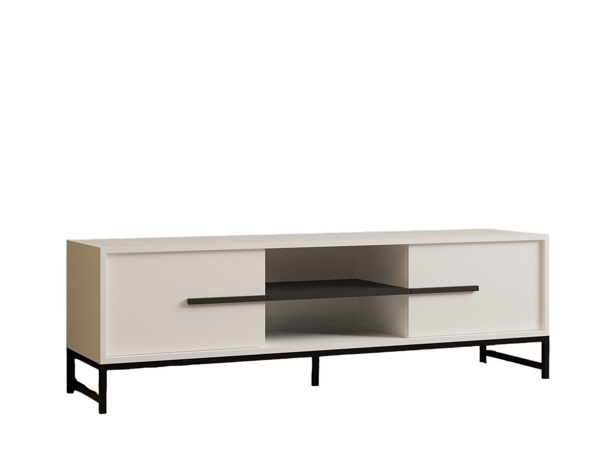 Comodă TV Mono, Diverse culori, 160x40x50 cm - Alb | SKU: 835PUQ4494 | Comodă TV Mono, 160x40x50 cm, varianta Alb, produs pentru amenajarea locuinței, disponibil online în România la CasaMob