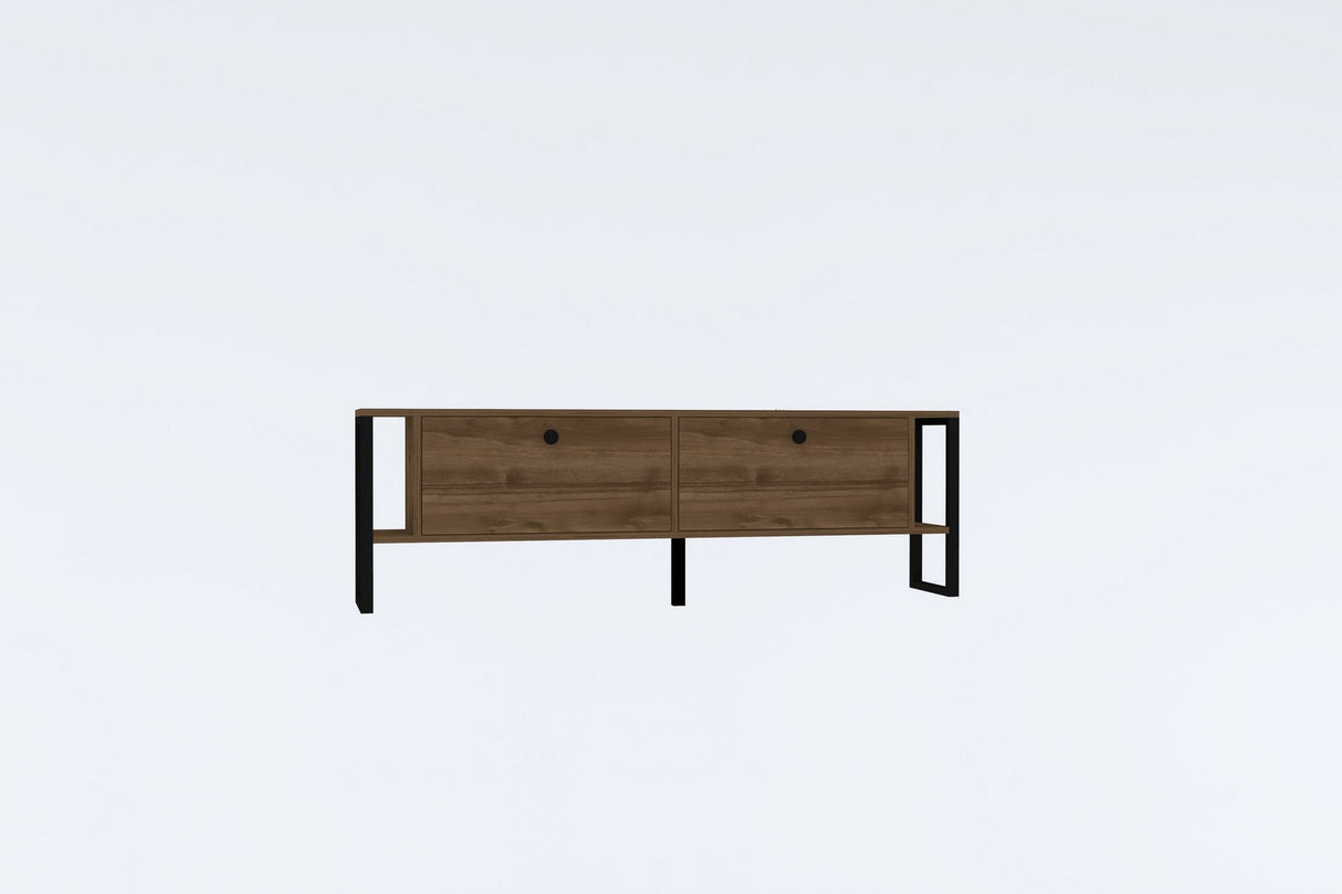 Comodă TV Ahu, Diverse culori, 160x25x50 cm - Nuc | SKU: 835PUQ4506 | Comodă TV Ahu, 160x25x50 cm, varianta Nuc, produs pentru amenajarea locuinței, disponibil online în România la CasaMob