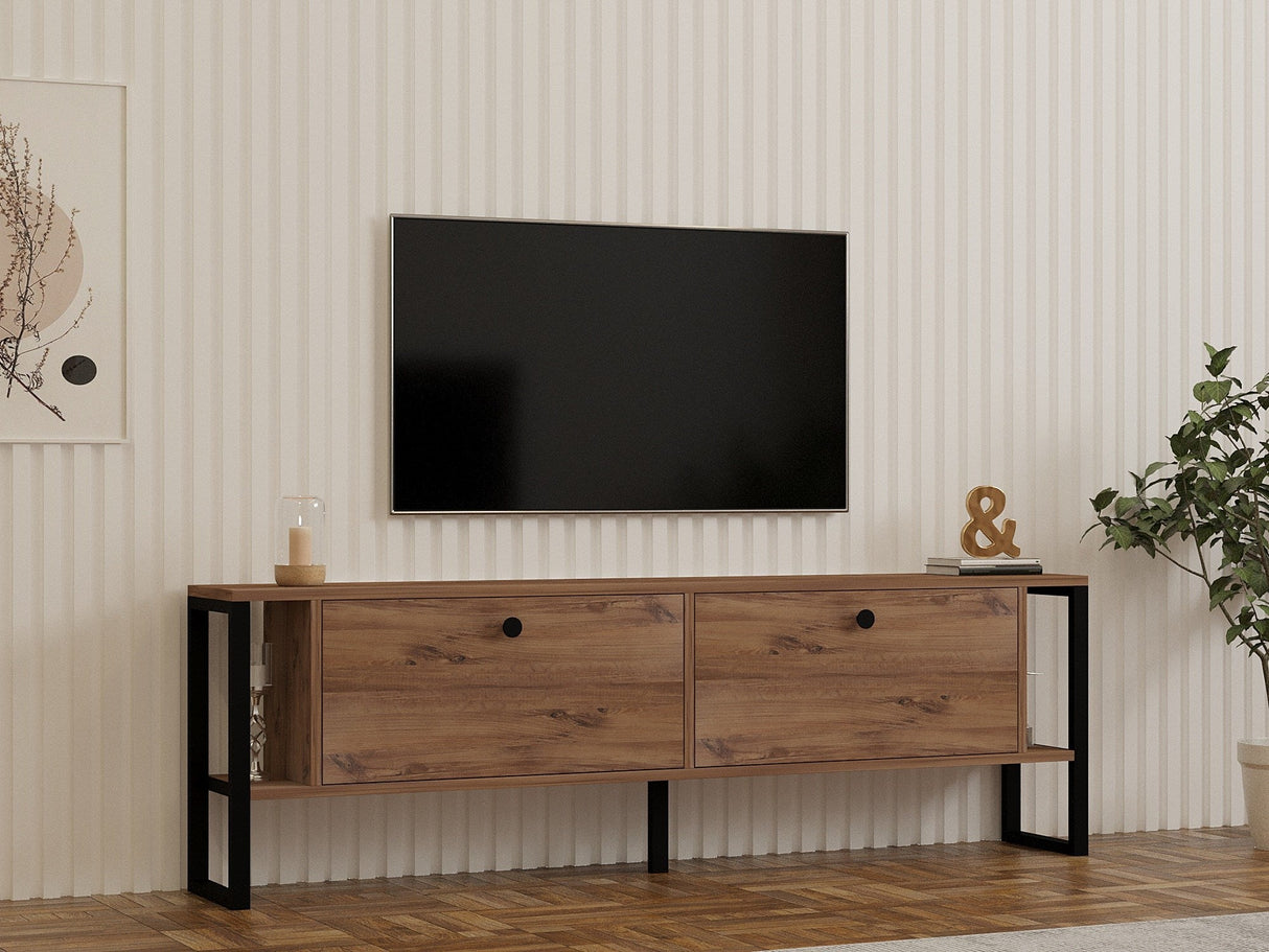 Comodă TV Ahu, Diverse culori, 160x25x50 cm - Pin atlantic | SKU: 835PUQ4519 | Comodă TV Ahu, 160x25x50 cm, varianta Pin atlantic, produs pentru amenajarea locuinței, disponibil online în România la CasaMob