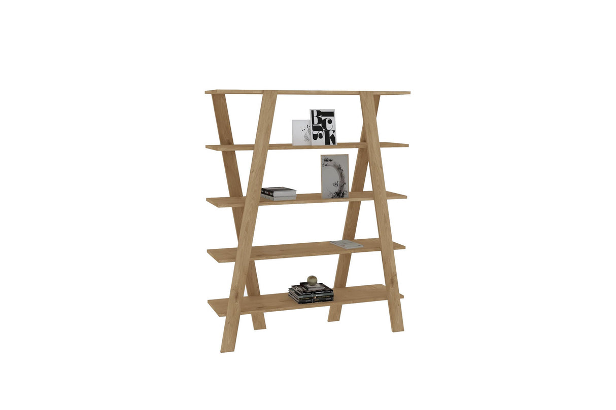 Bibliotecă Conde, Diverse culori, 120x25x150 cm - Stejar safir | SKU: 835PUQ5311 | Bibliotecă Conde, 120x25x150 cm, varianta Stejar safir, produs pentru amenajarea locuinței, disponibil online în România la CasaMob