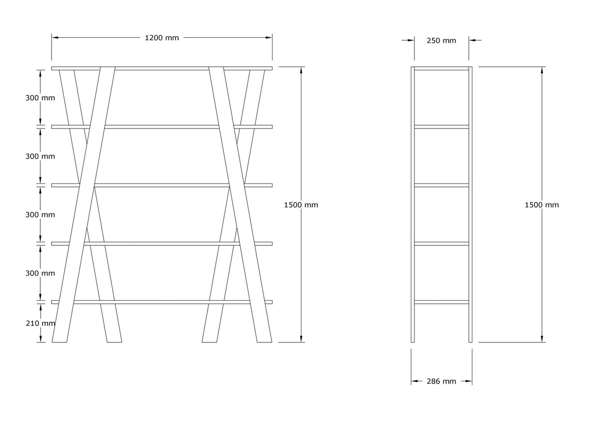 Bibliotecă Conde, Diverse culori, 120x25x150 cm - Stejar safir | SKU: 835PUQ5311 | Bibliotecă Conde, 120x25x150 cm, varianta Stejar safir, produs pentru amenajarea locuinței, disponibil online în România la CasaMob