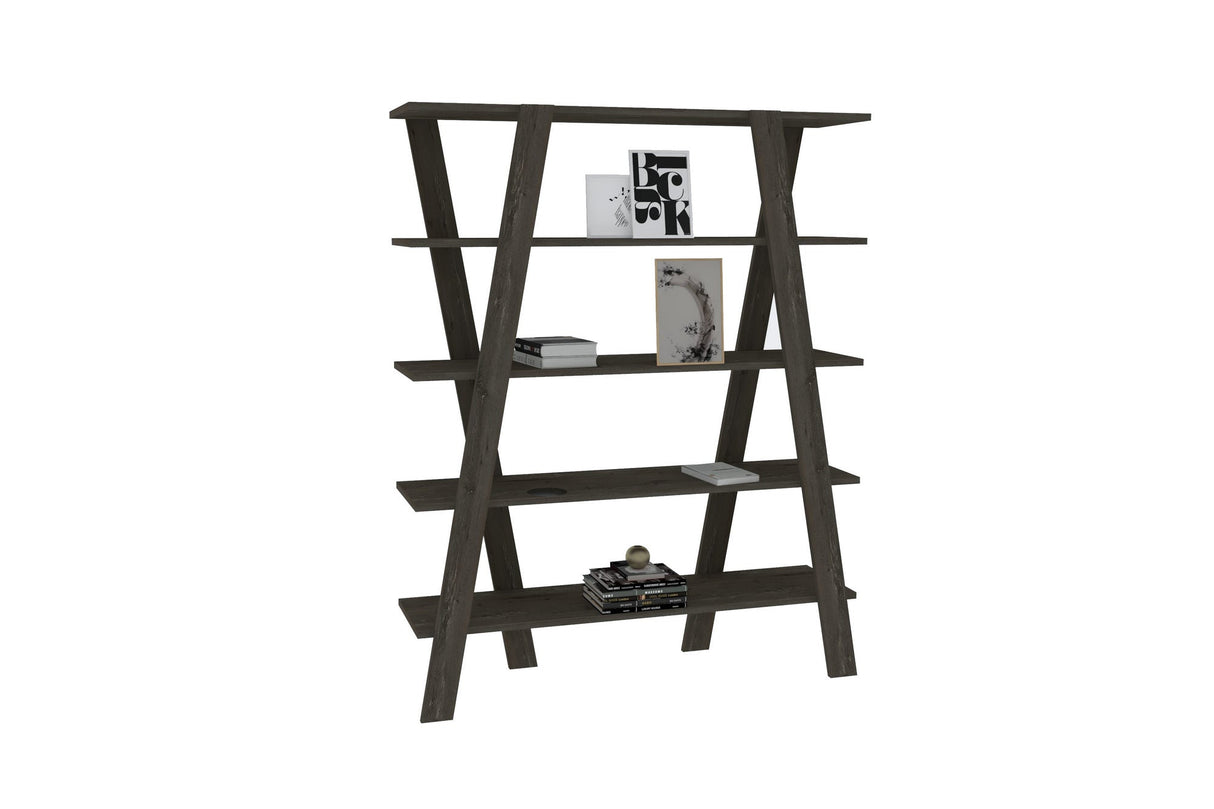 Bibliotecă Conde, Diverse culori, 120x25x150 cm - Negru | SKU: 835PUQ5312 | Bibliotecă Conde, 120x25x150 cm, varianta Negru, produs pentru amenajarea locuinței, disponibil online în România la CasaMob