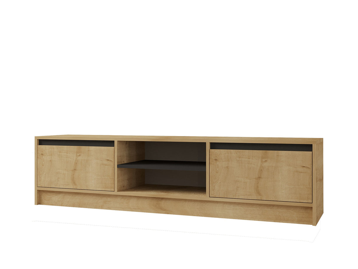 Set mobilă pentru sufragerie Suna, Sapphire - Stejar - Antracit, 180x40x45 cm