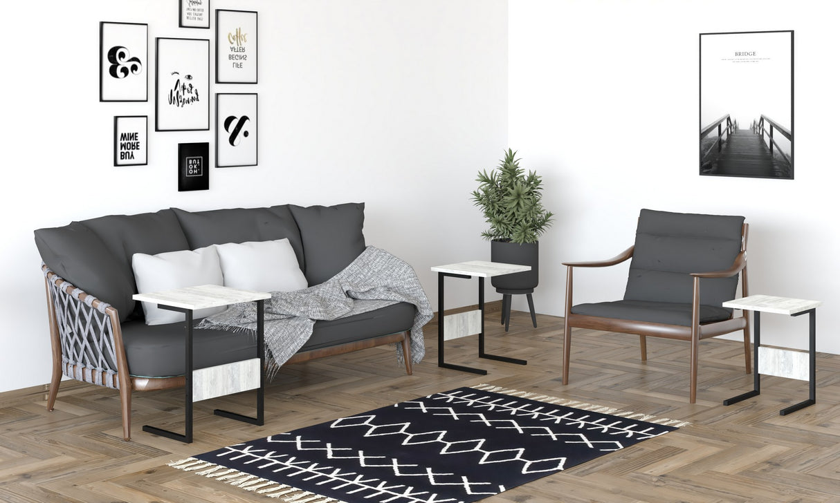 Set 3 măsuțe de cafea Sali, Diverse culori, 40x40x55 cm - Negru - Cyrstal | SKU: 835PUQ6243 | Set 3 măsuțe de cafea Sali, 40x40x55 cm, varianta Negru - Cyrstal, produs pentru amenajarea locuinței, disponibil online în România la CasaMob
