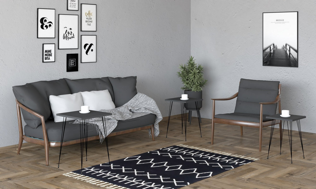 Set 3 măsuțe de cafea Mali, Diverse culori, Diverse dimensiuni - Negru - Antracit - 44x45x52 cm | SKU: 835PUQ6250 | Set 3 măsuțe de cafea Mali, varianta Negru - Antracit - 44x45x52 cm, produs pentru amenajarea locuinței, disponibil online în România la CasaMob