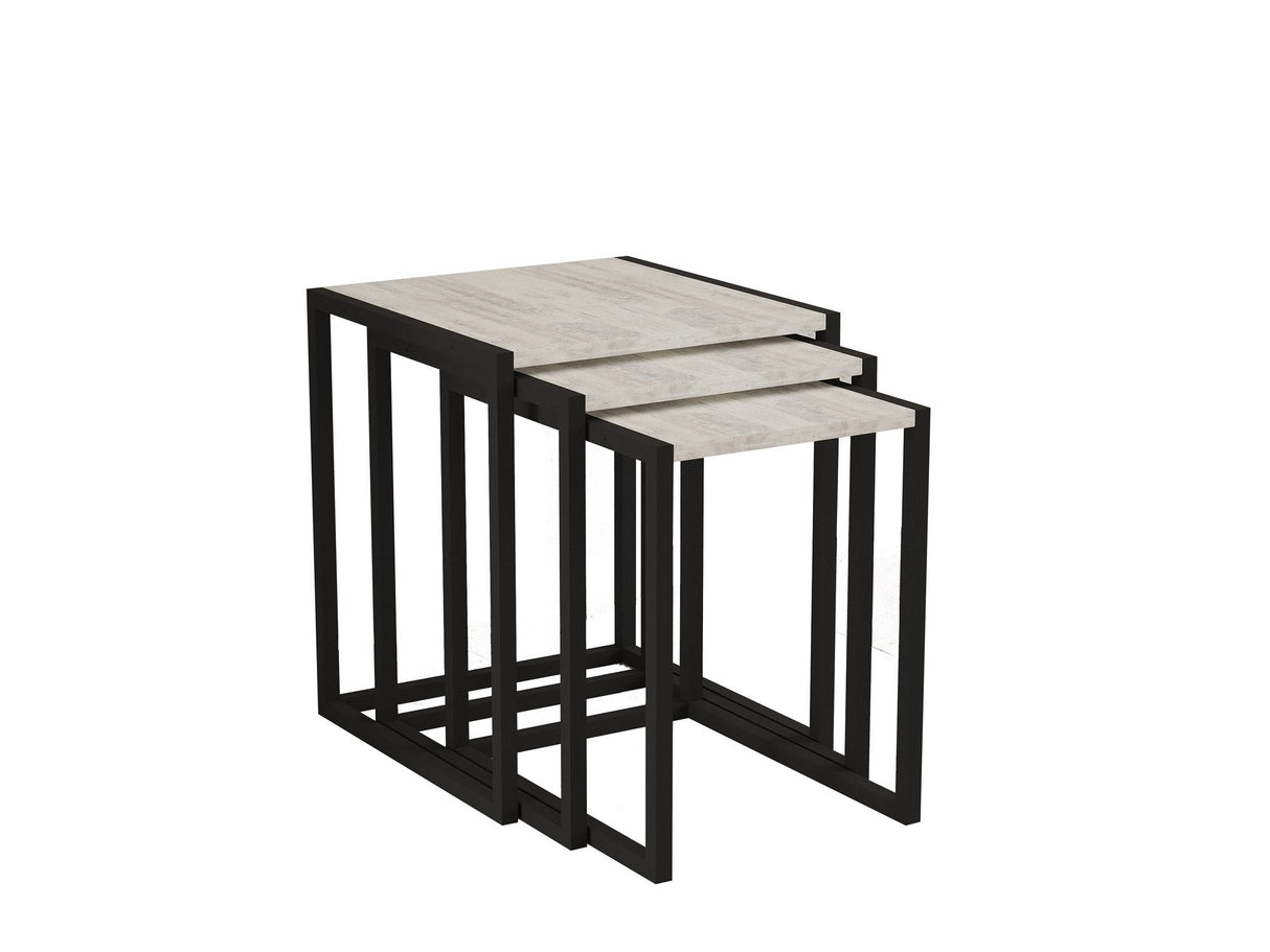 Set 3 măsuțe de cafea Tali, Diverse culori, 44x45x52 cm - Negru - Cyrstal | SKU: 835PUQ6260 | Set 3 măsuțe de cafea Tali, 44x45x52 cm, varianta Negru - Cyrstal, produs pentru amenajarea locuinței, disponibil online în România la CasaMob
