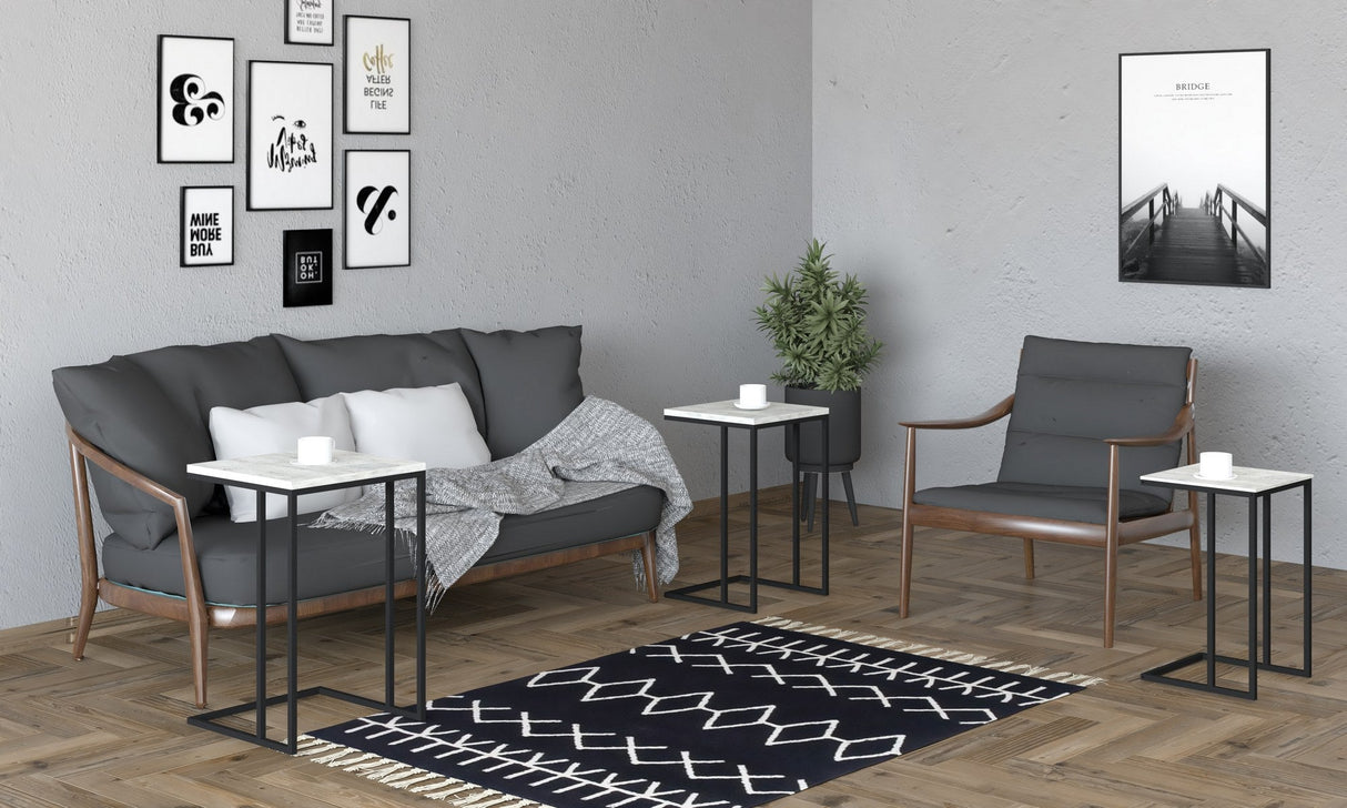 Set 3 măsuțe de cafea Stoli, Diverse culori, 40x40x62 cm - Negru - Cyrstal | SKU: 835PUQ6264 | Set 3 măsuțe de cafea Stoli, 40x40x62 cm, varianta Negru - Cyrstal, produs pentru amenajarea locuinței, disponibil online în România la CasaMob