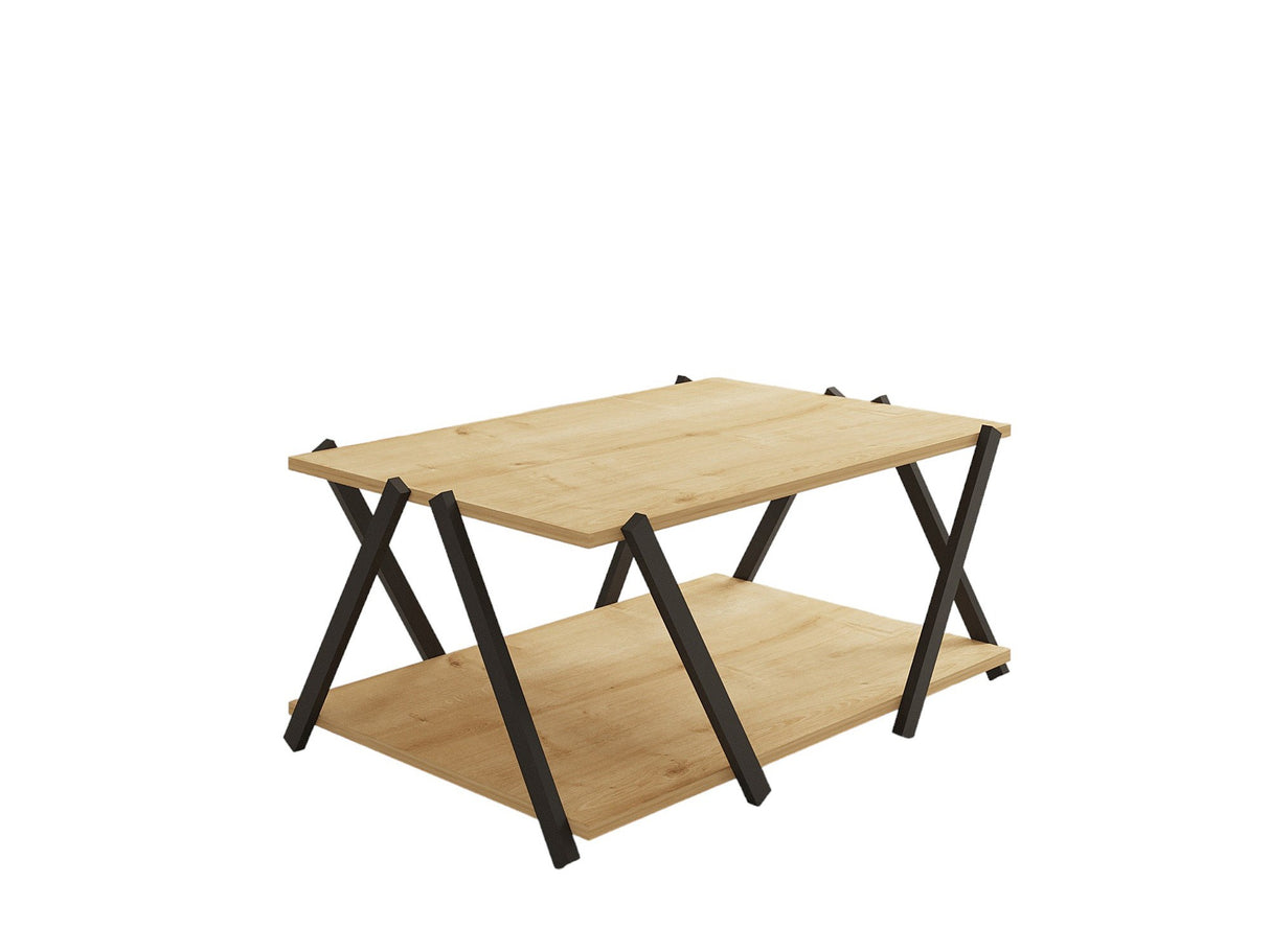 Măsuță de cafea Lara, Diverse culori, 94x64x41 cm - Antracit - Stejar safir | SKU: 835PUQ6269 | Măsuță de cafea Lara, 94x64x41 cm, varianta Antracit - Stejar safir, produs pentru amenajarea locuinței, disponibil online în România la CasaMob