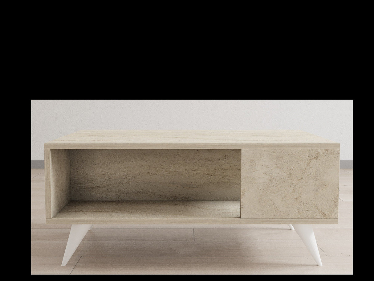 Măsuță de cafea Yuka, Diverse culori, 90x60x40 cm - Travertin | SKU: 835PUQ6354 | Măsuță de cafea Yuka, 90x60x40 cm, varianta Travertin, produs pentru amenajarea locuinței, disponibil online în România la CasaMob