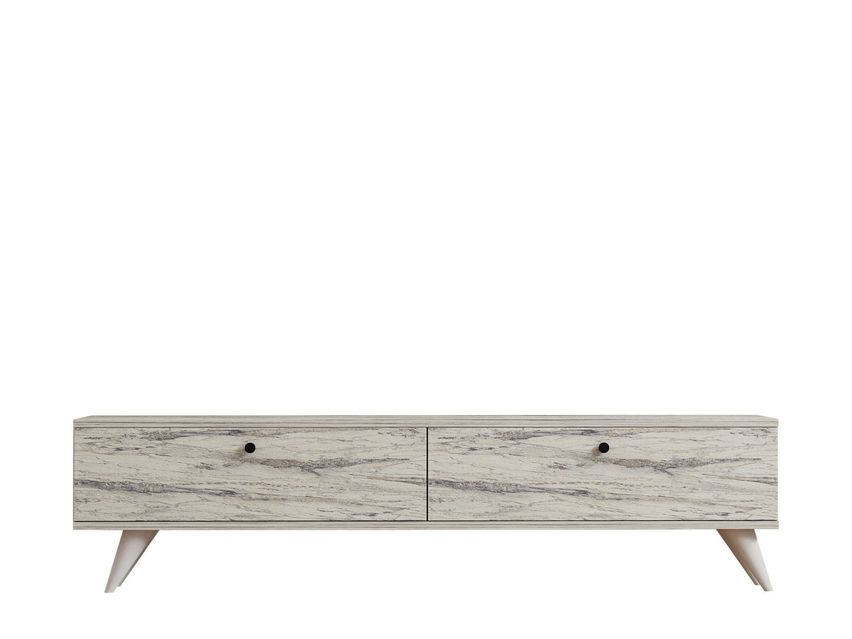 Comodă TV Paris, Diverse culori, 160x25x40 cm - Freesia marble | SKU: 835PUQ6405 | Comodă TV Paris, 160x25x40 cm, varianta Freesia marble, produs pentru amenajarea locuinței, disponibil online în România la CasaMob