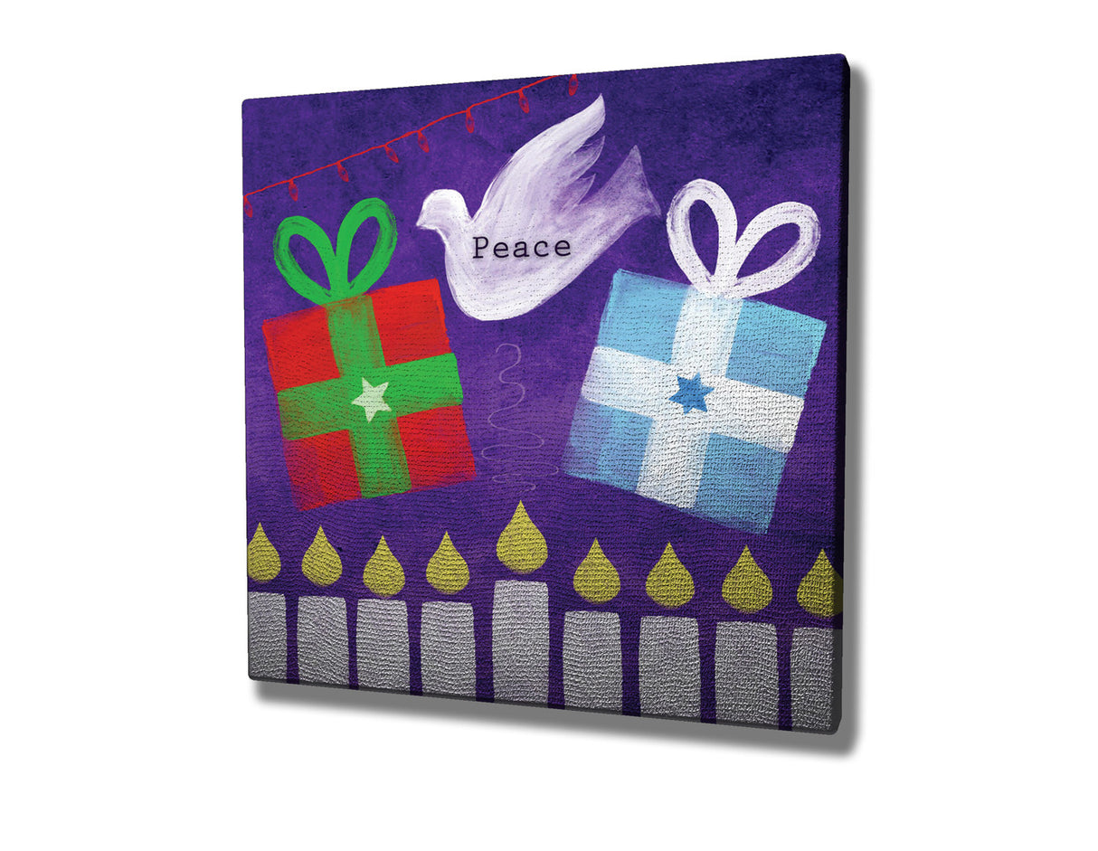 Tablou canvas KC198, Multicolor, 45x45x3 cm