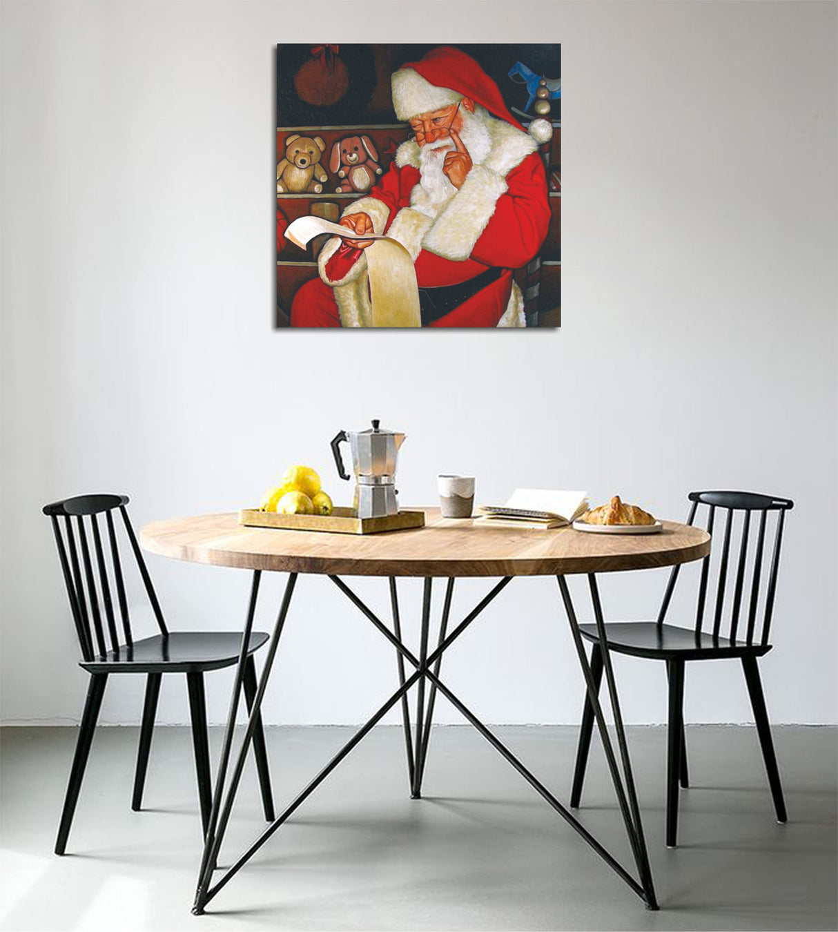 Tablou canvas KC186, Multicolor, 45x45x3 cm