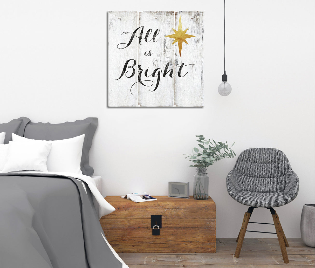 Tablou canvas KC188, Multicolor, 45x45x3 cm