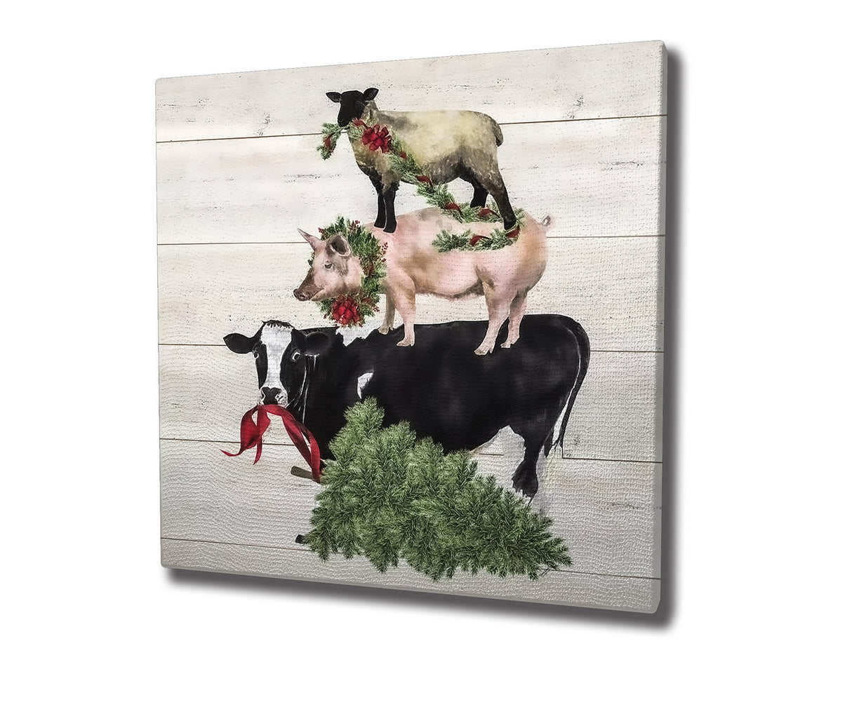 Tablou canvas KC450, Multicolor, 45x45x3 cm