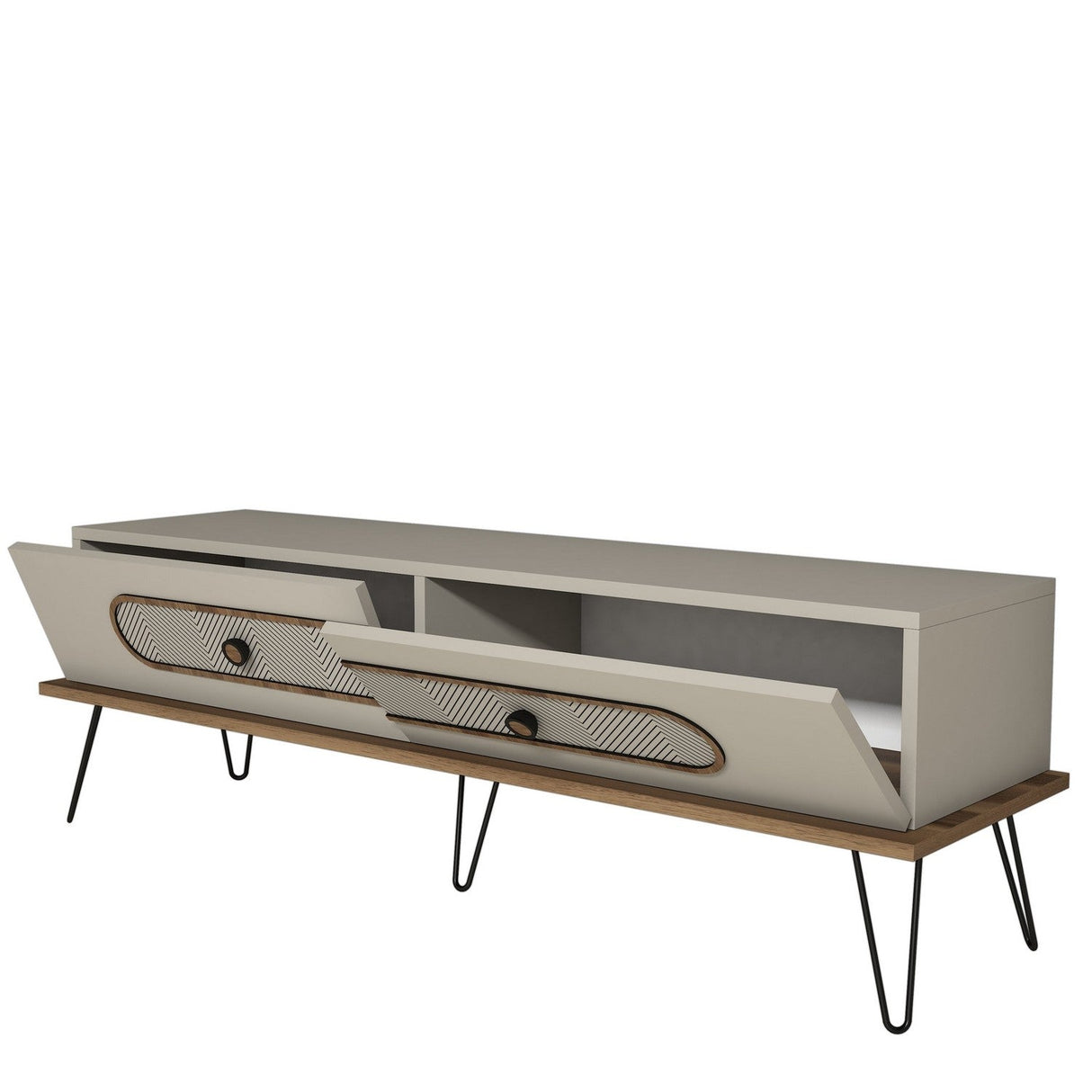 Comodă TV Ekol, Diverse culori, 145x40x45 cm - Crem | SKU: 845HCT3028 | Comodă TV Ekol, 145x40x45 cm, varianta Crem, produs pentru amenajarea locuinței, disponibil online în România la CasaMob