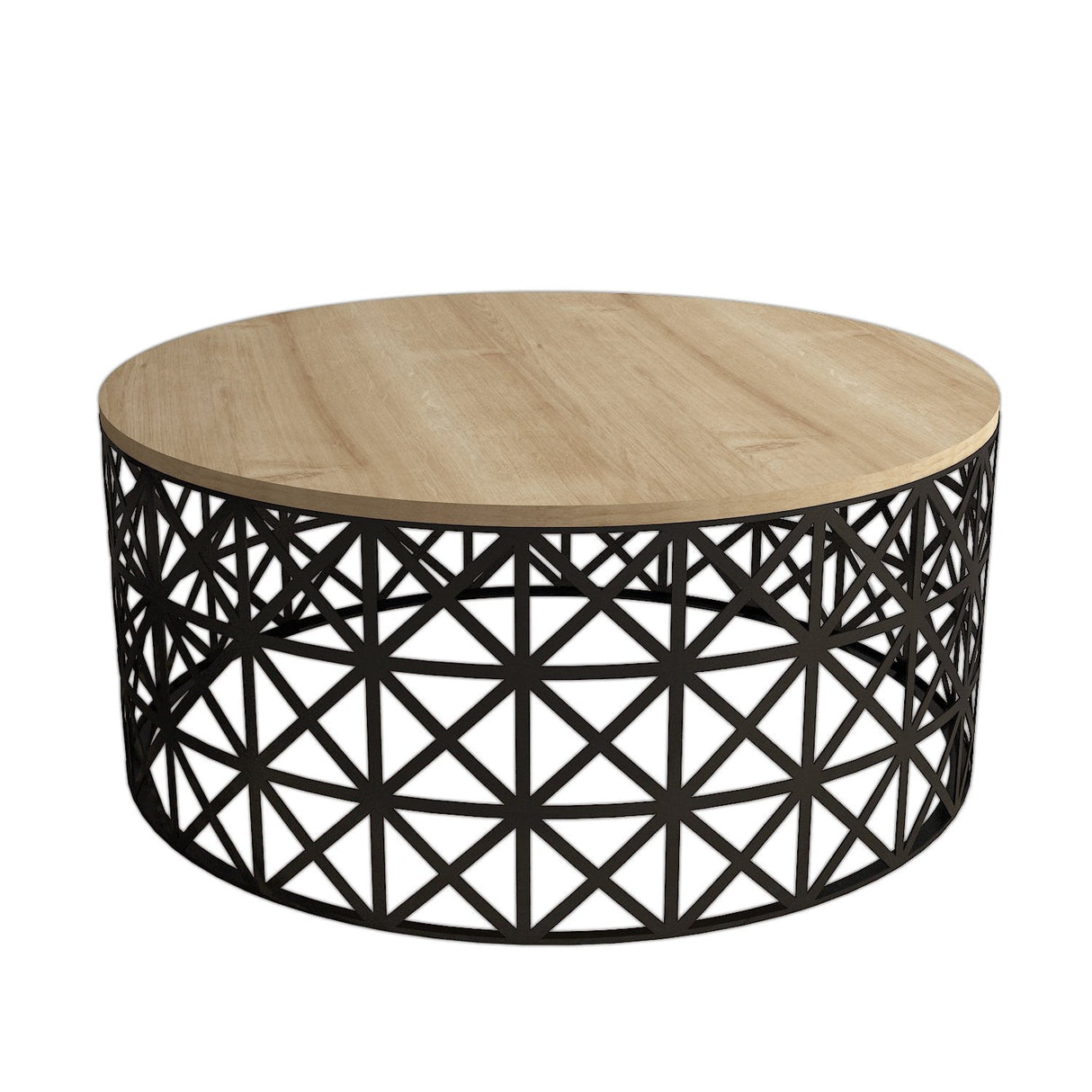 Măsuță de cafea Selin Metal Ferforje, Diverse culori, 90x38x90 cm - Stejar - Negru | SKU: 845HCT5229 | Măsuță de cafea Selin Metal Ferforje, 90x38x90 cm, varianta Stejar - Negru, produs pentru amenajarea locuinței, disponibil online în România la CasaMob
