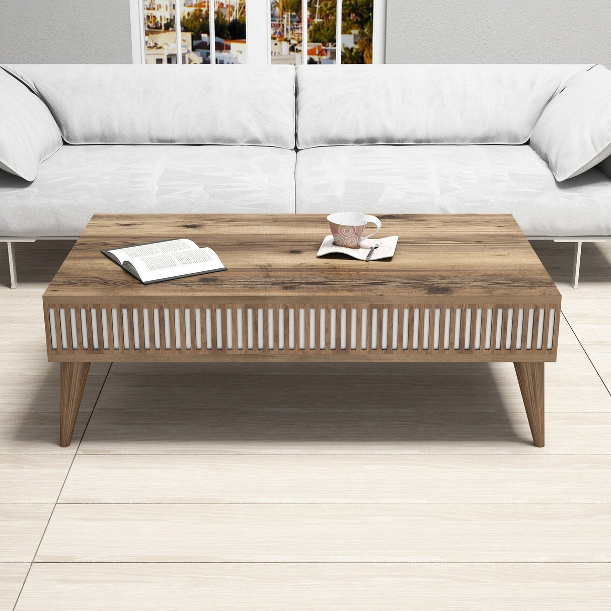 Set mobilă pentru sufragerie Milan, Diverse culori, 180x35x40 cm - Nuc | SKU: 845HCT5251 | Set mobilă pentru sufragerie Milan, 180x35x40 cm, varianta Nuc, produs pentru amenajarea locuinței, disponibil online în România la CasaMob