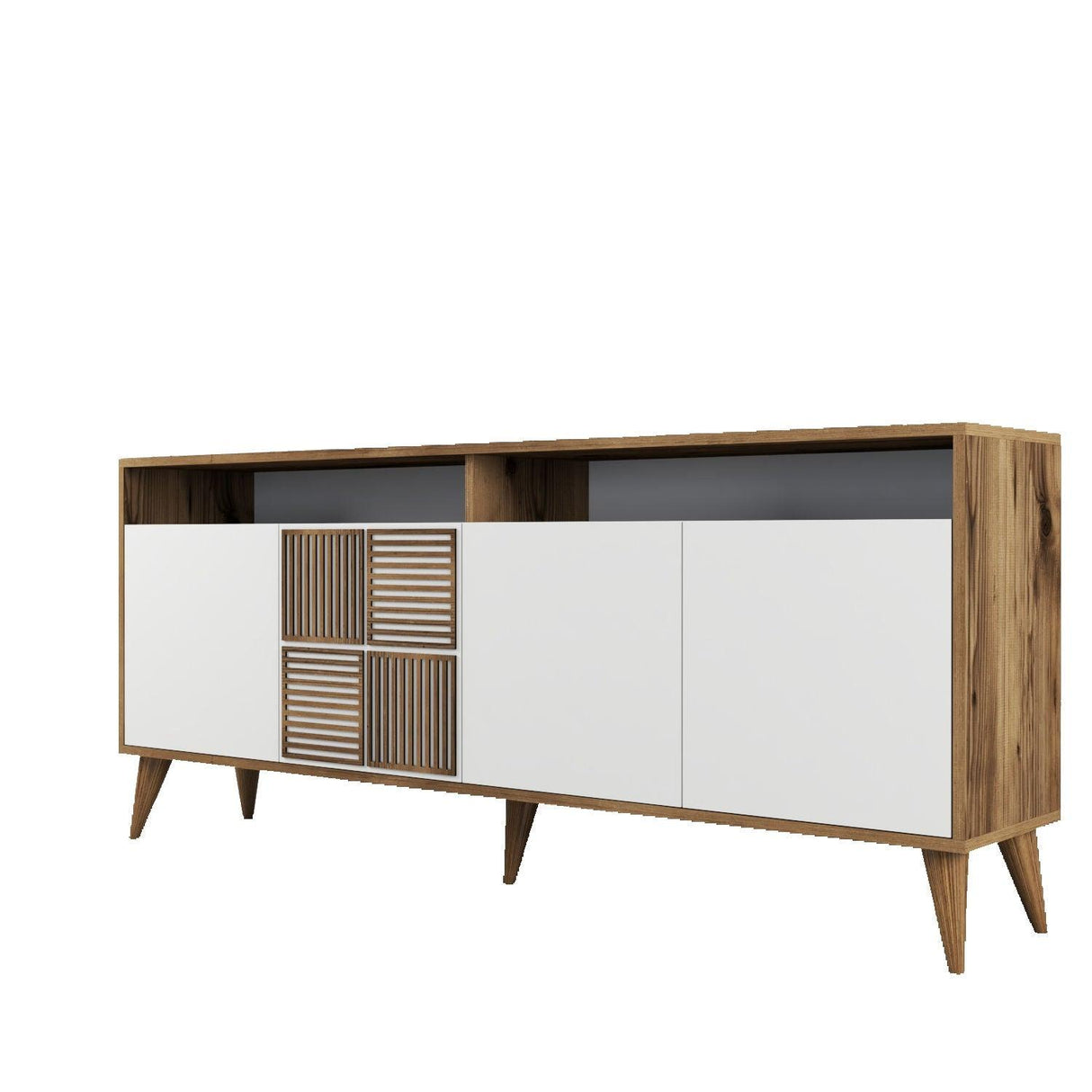 Consolă Milan Console, Nuc, 35x79x180 cm - Nuc Alb, SKU 845HCT5316