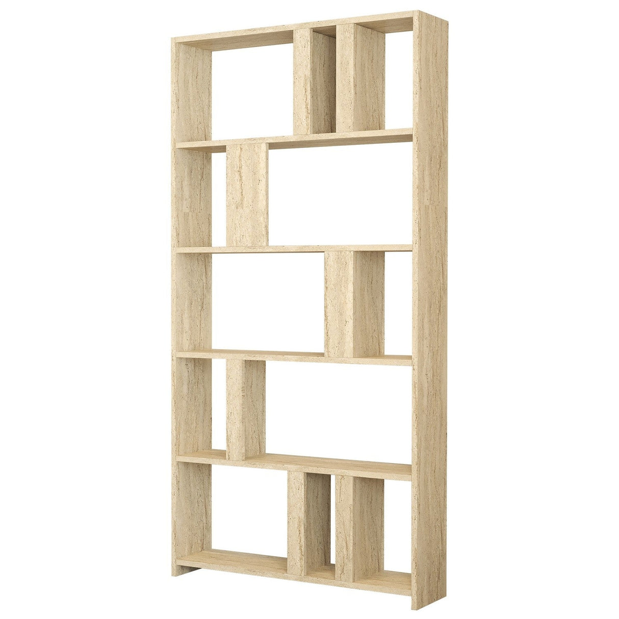 Bibliotecă Lima, Diverse culori, 90x20x180 cm - Travertin | SKU: 845HCT5604 | Bibliotecă Lima, 90x20x180 cm, varianta Travertin, produs pentru amenajarea locuinței, disponibil online în România la CasaMob