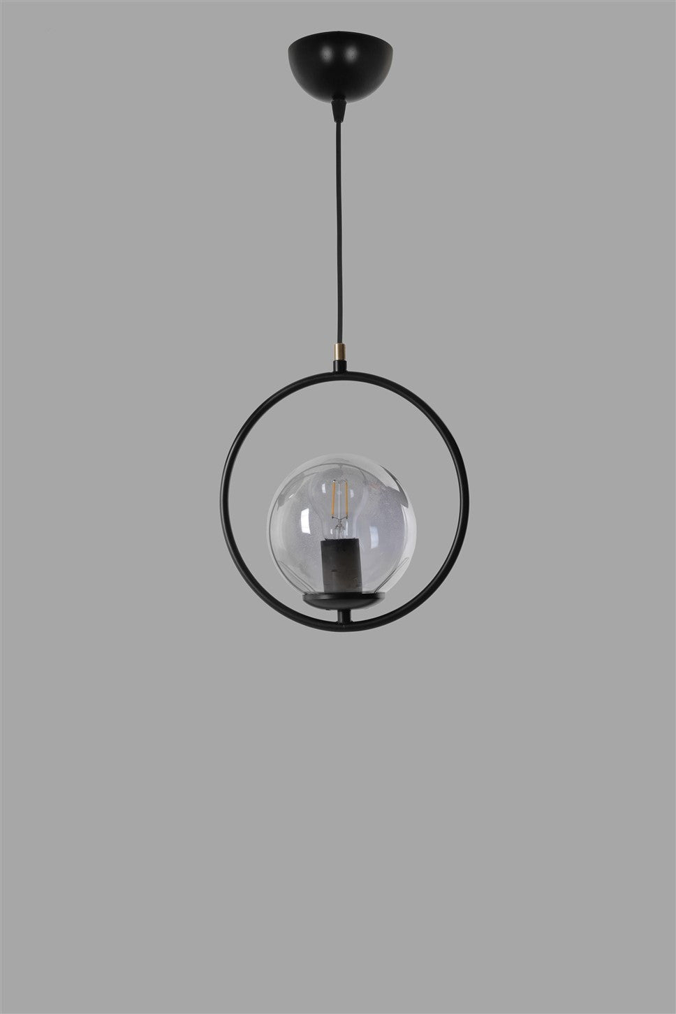 Lustră 8490-1, Negru, Ø30x70 cm