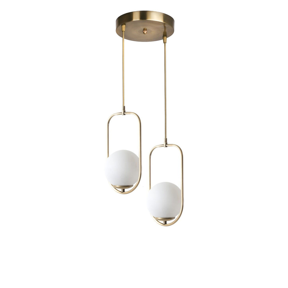 Lustră 8497-2, Alb - Copper, Ø25x70 cm