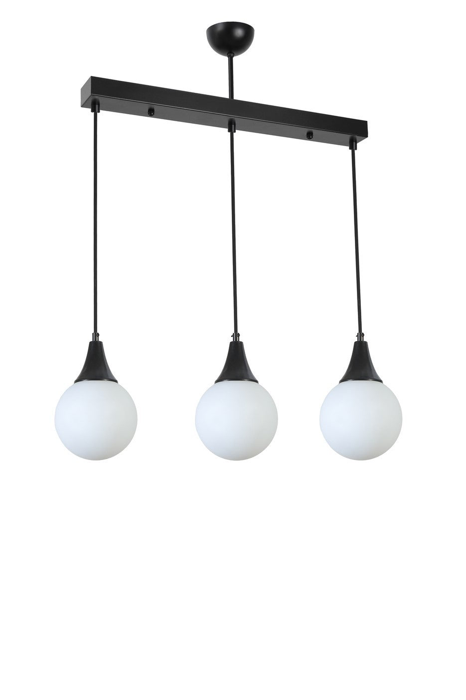 Lustră 8812-5, Negru - Alb, Ø15x70 cm