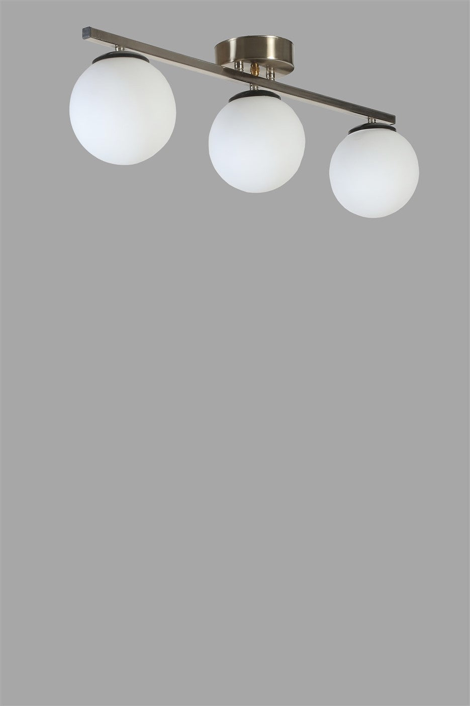 Lustră 8806-3, Matte chrome - Alb, Ø15x20 cm