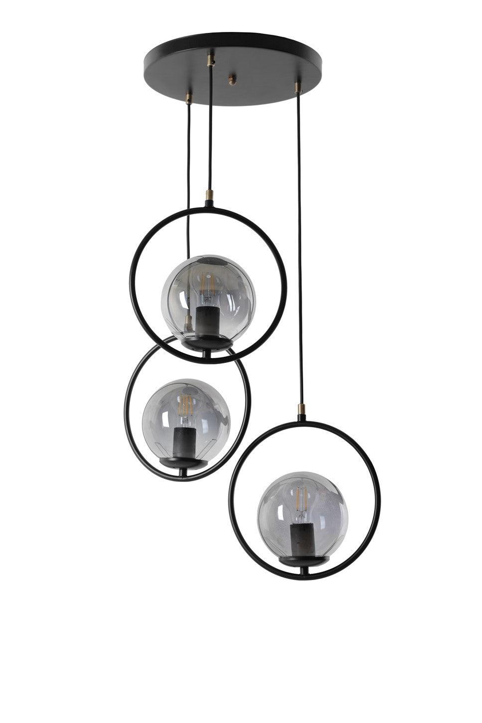 Lustra Ring Chandelier, Negru