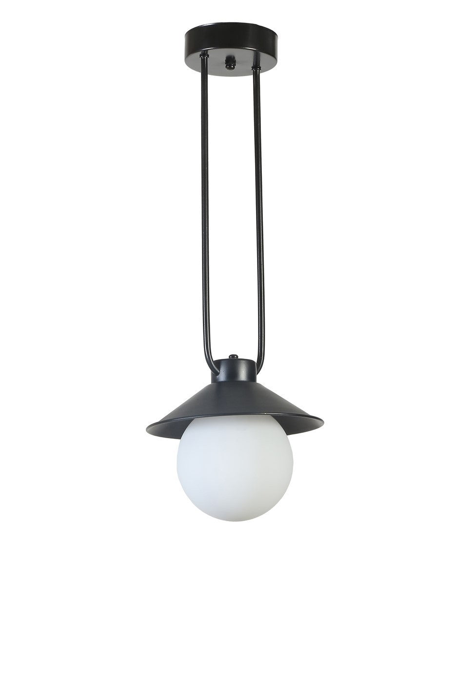 Lustră 8801-5, Negru - Alb, Ø23x60 cm