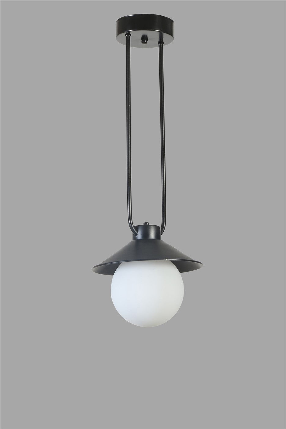 Lustră 8801-5, Negru - Alb, Ø23x60 cm