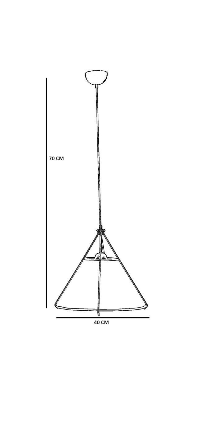 Lustră 8802-5, Negru, Ø40x70 cm