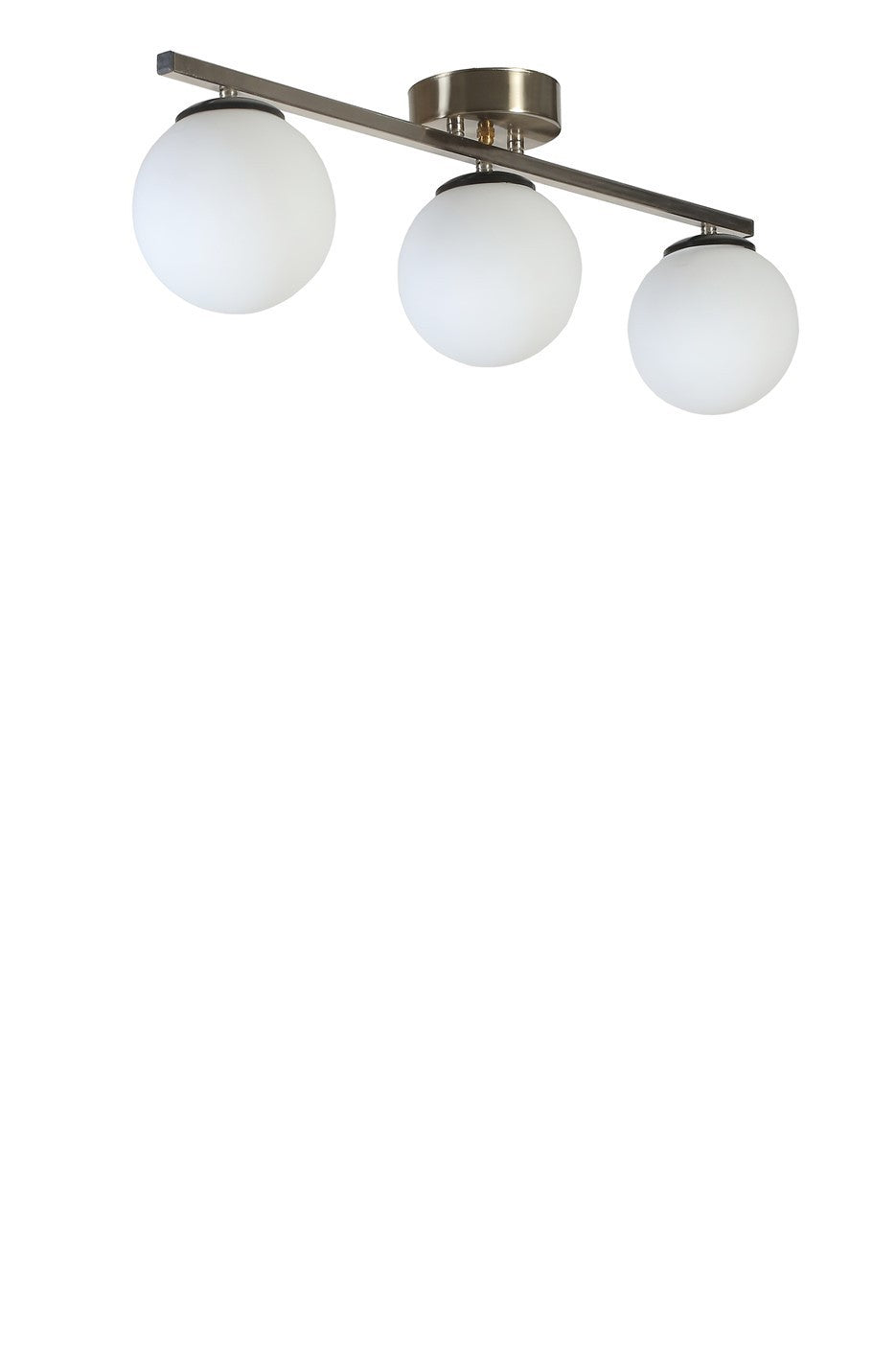 Lustră 8806-3, Matte chrome - Alb, Ø15x20 cm