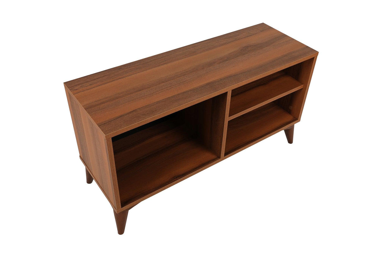Comoda TV Zisino, Alb - Crem - Nuc - Gri (diverse dimensiuni) - Maro, SKU 854KLN3009