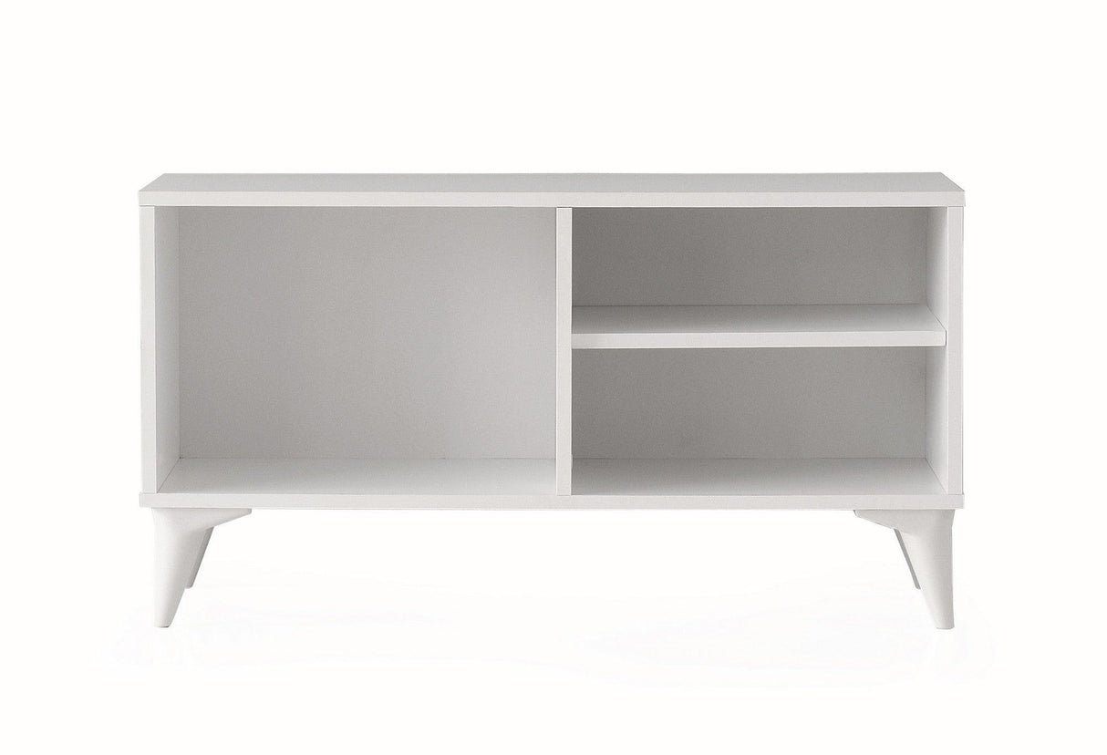 Comoda TV Zisino, Alb - Crem - Nuc - Gri (diverse dimensiuni) - Alb, SKU 854KLN3009