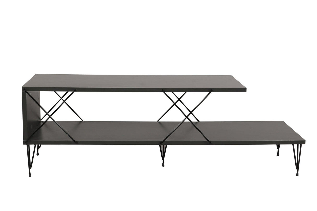 COMODA TV Street, Galben - Gri - Alb - Maro, 120 x 40 x 30 cm - Gri, SKU 854KLN3055
